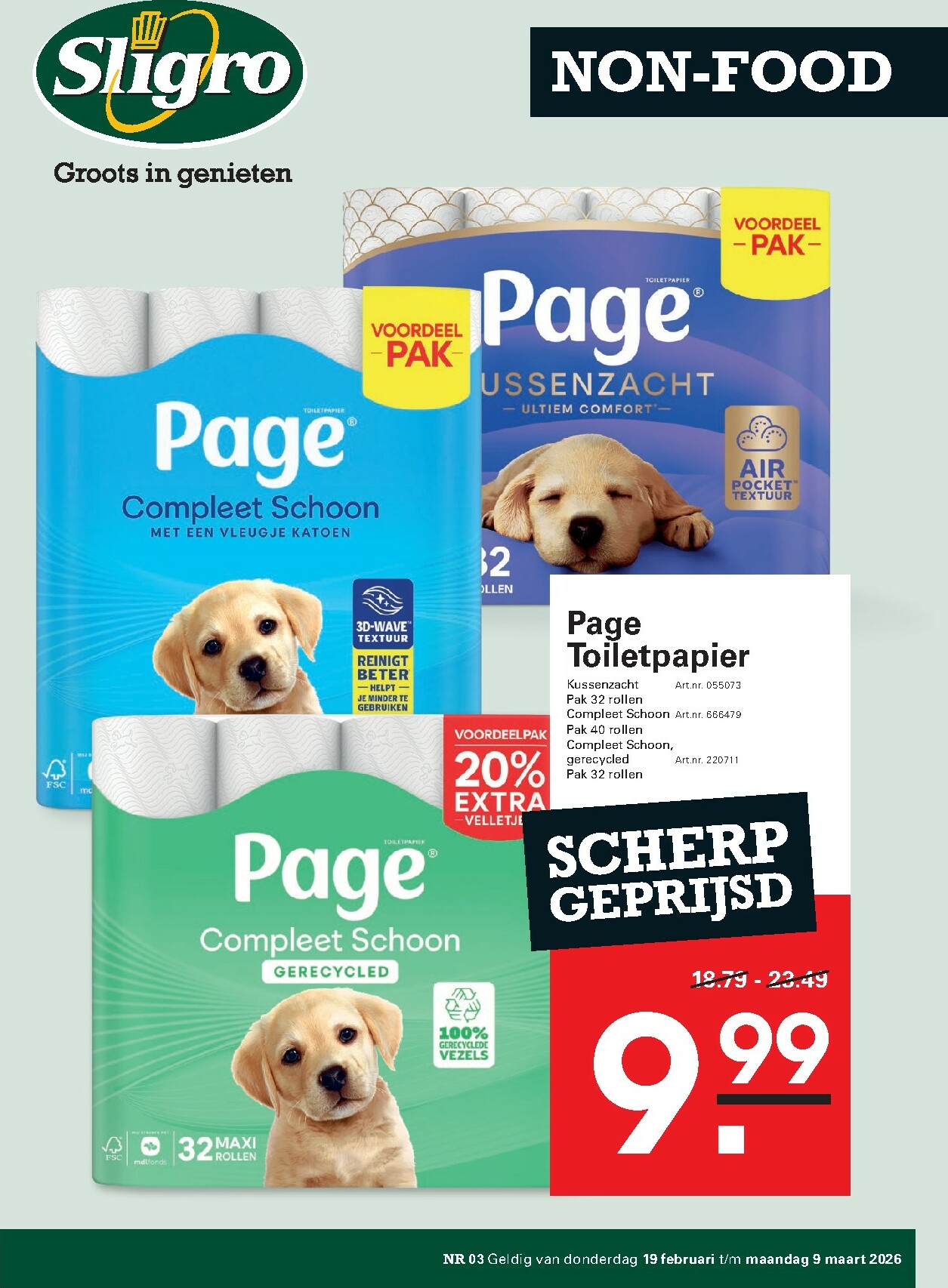 sligro - De Sligro - Non-Food folder geldig vanaf 19-02-2026 t/m 09-03-2026 - page: 1
