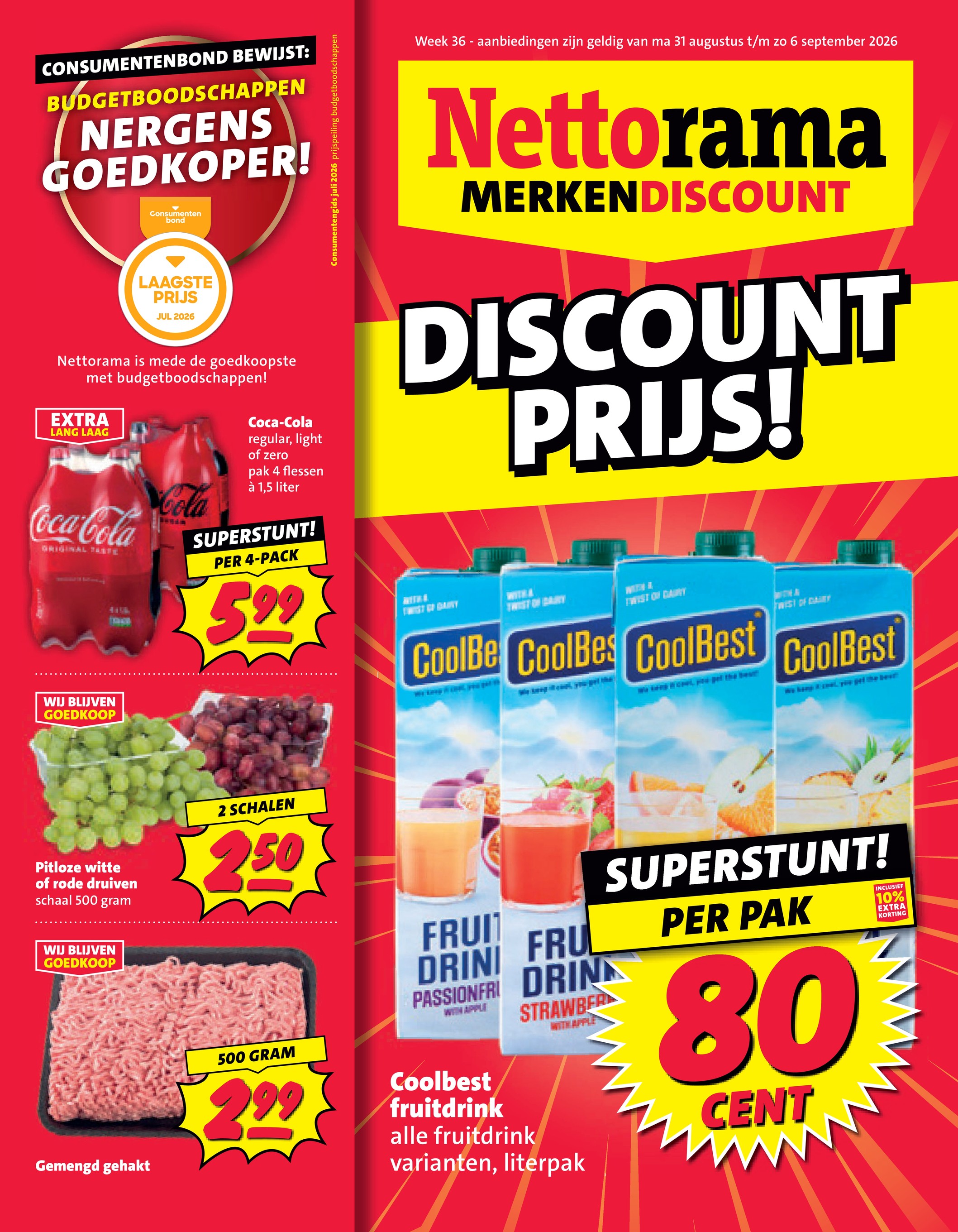 nettorama - Nettorama folder voor volgende week van maandag 31-08-2026 tot zondag 06-09-2026