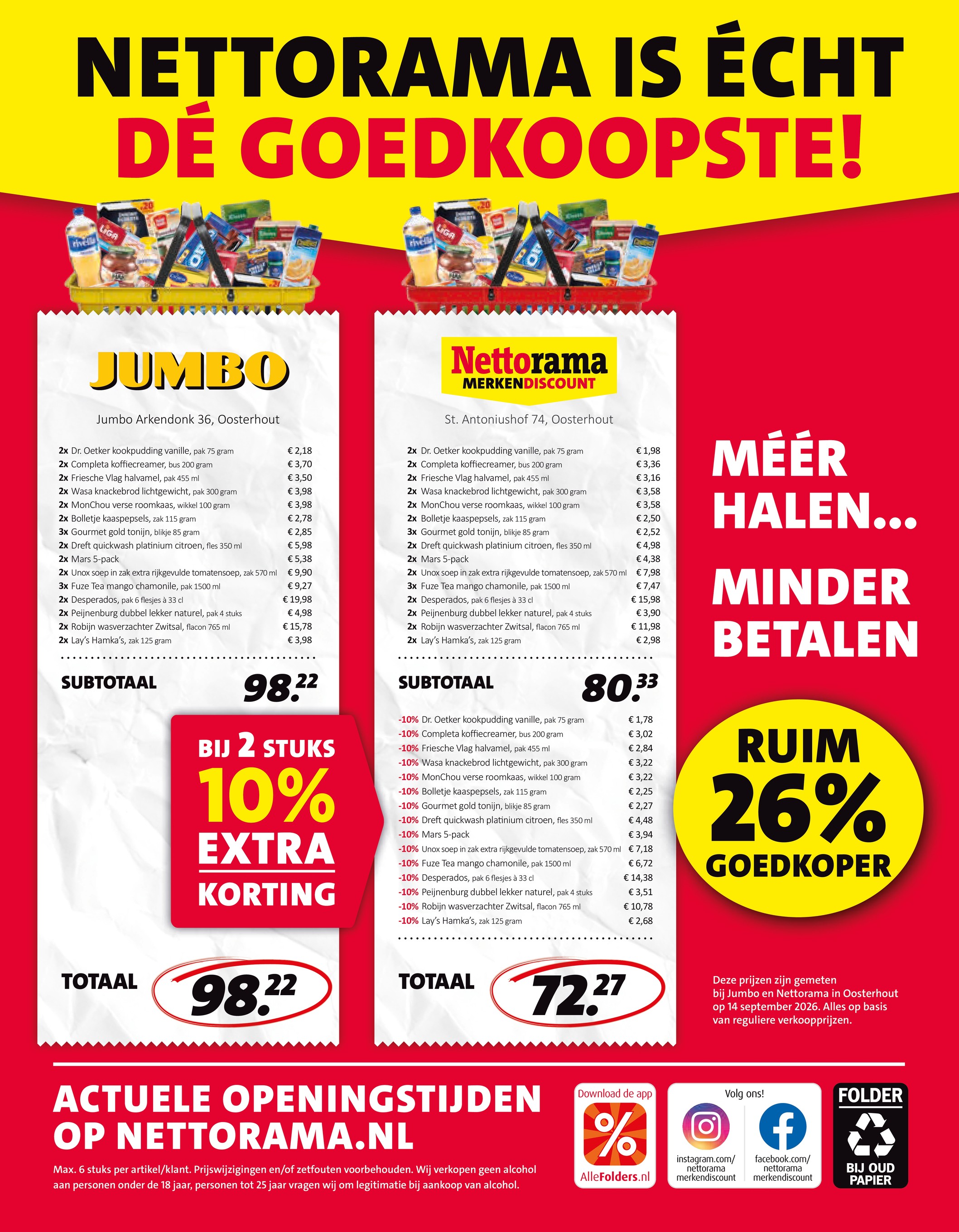 nettorama - Nettorama folder voor volgende week van maandag 28-09-2026 tot zondag 04-10-2026 - page: 39