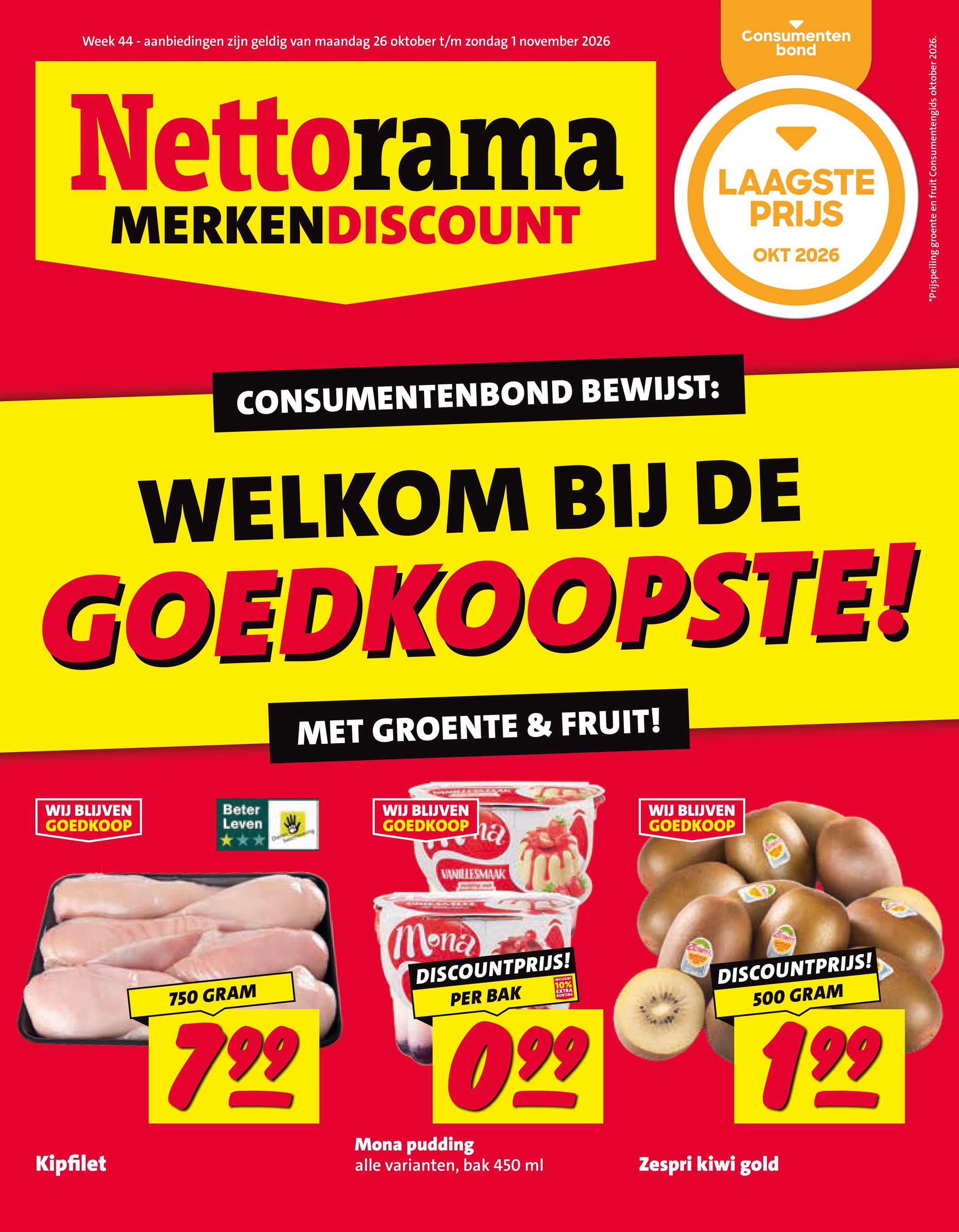 nettorama - Nettorama folder voor volgende week van maandag 26-10-2026 tot zondag 01-11-2026 - page: 1