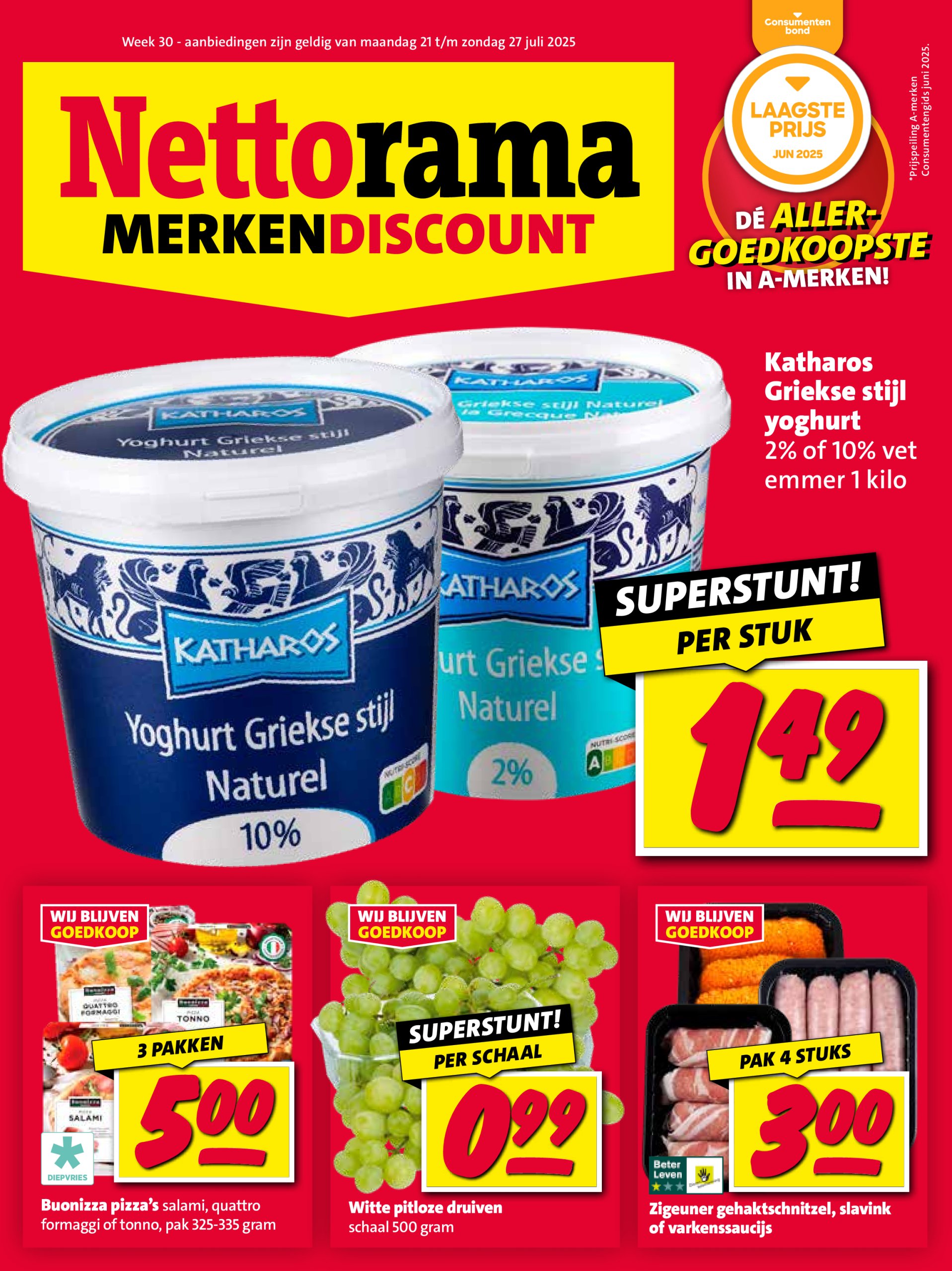 nettorama - Nettorama folder geldig vanaf 21-07 t/m 27-07 - page: 1
