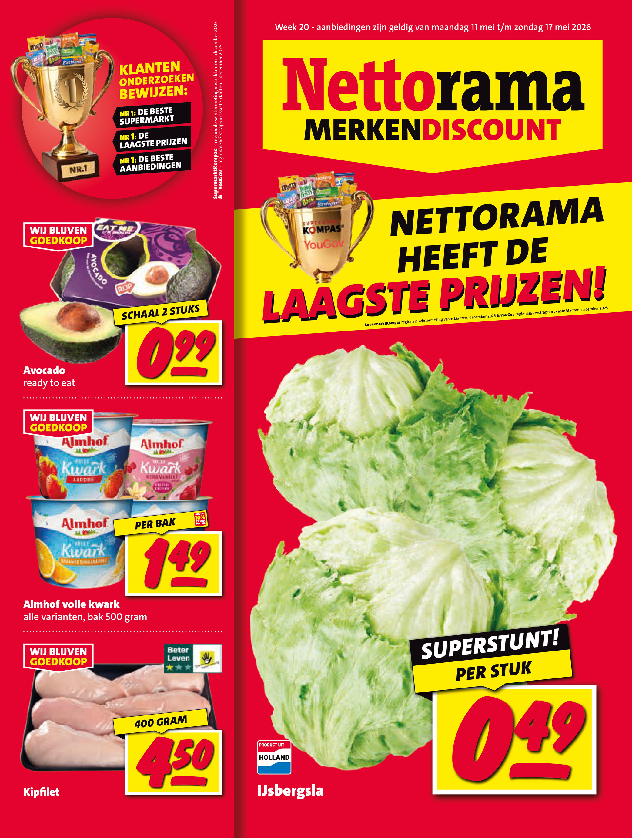 nettorama - Nettorama folder voor volgende week van maandag 11-05-2026 tot zondag 17-05-2026 - page: 1