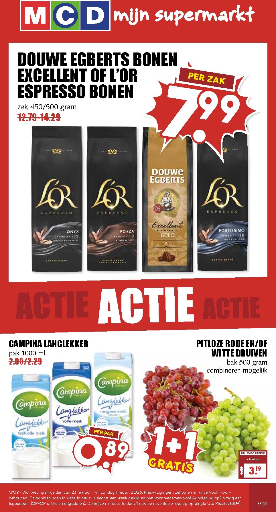 mcd - De MCD - Supermarkt folder geldig vanaf 23-02-2026 t/m 01-03-2026 - page: 1