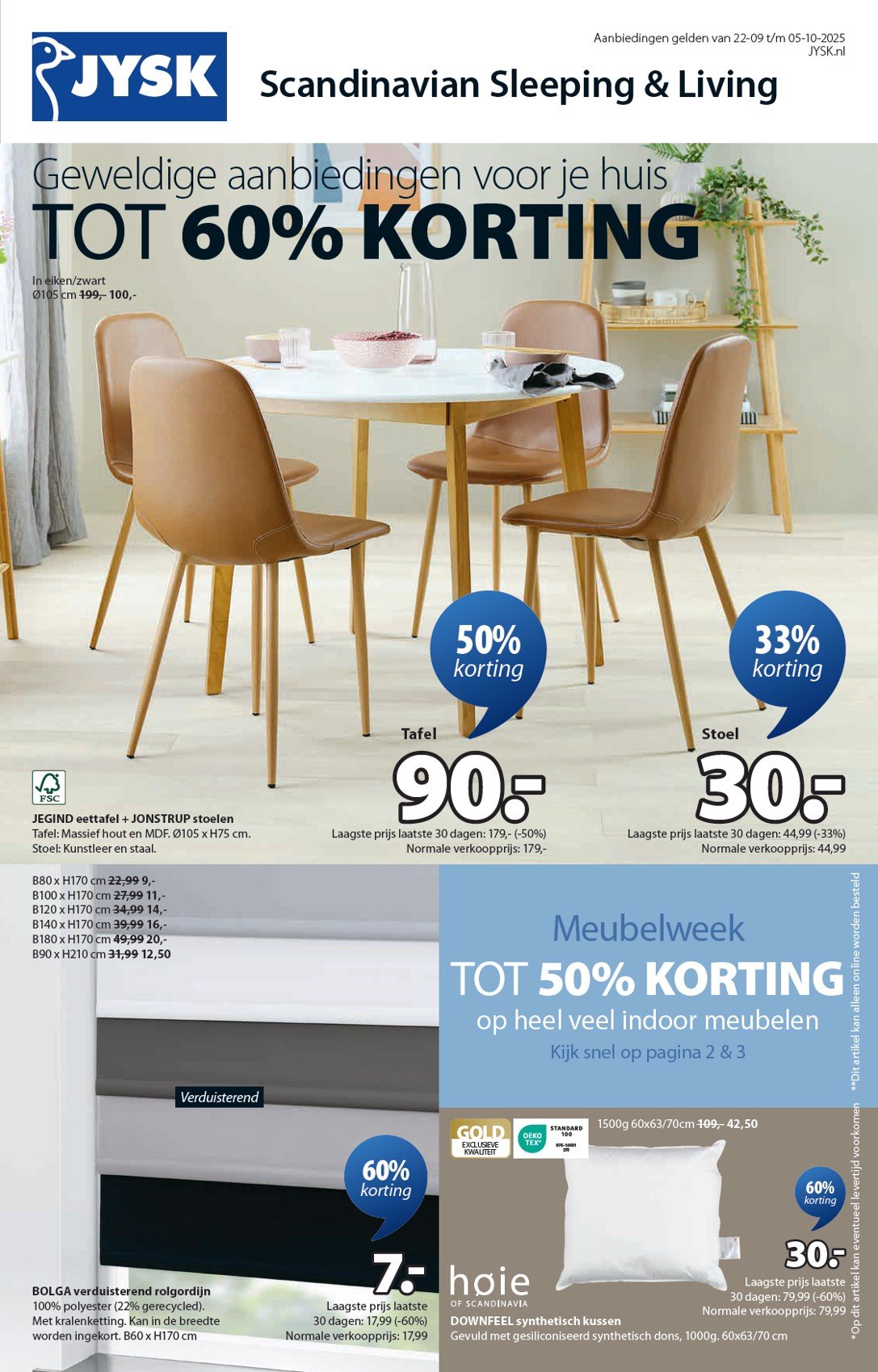 jysk - JYSK folder geldig vanaf 22-09 t/m 05-10 - page: 1