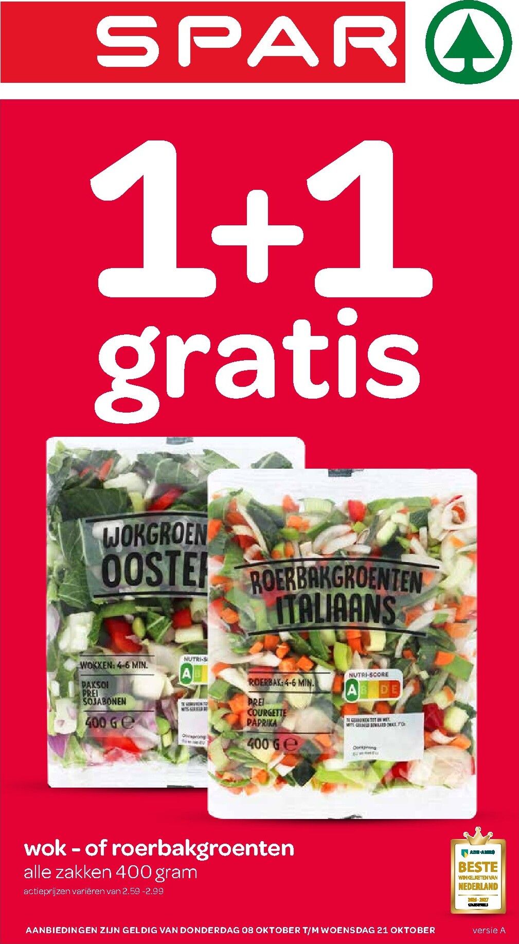 spar - Huidige SPAR folder geldig van donderdag 08-10-2026 tot woensdag 21-10-2026 - page: 1