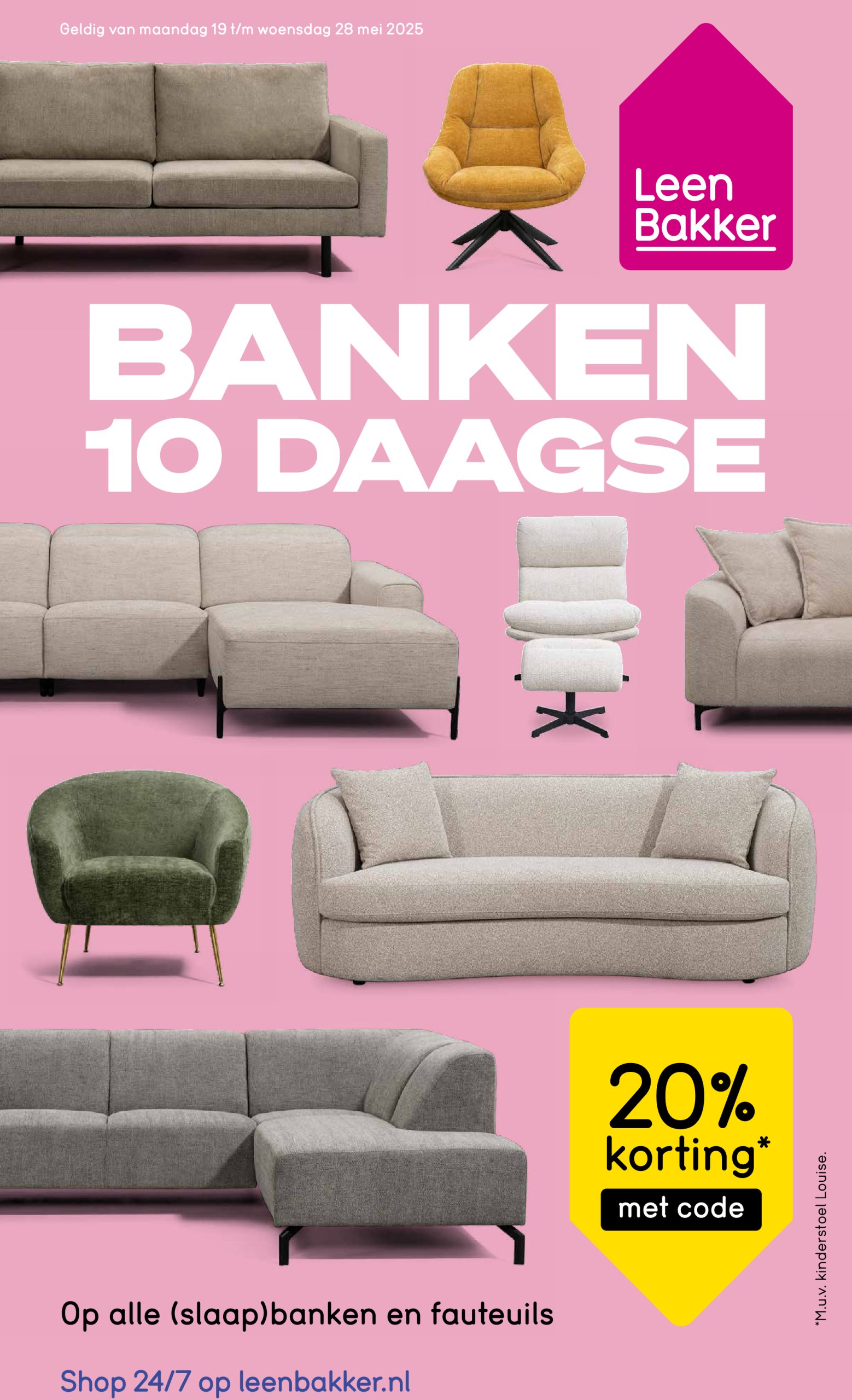 leen-bakker - Leen Bakker folder geldig vanaf 19-05 t/m 28-05 - page: 1