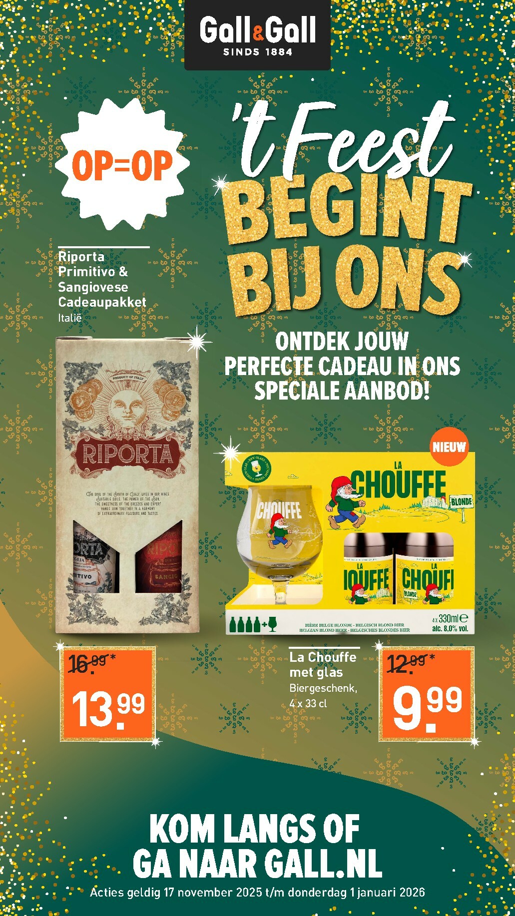 gall-gall - De Gall&Gall - Feest folder geldig vanaf 17-11 t/m 01-01