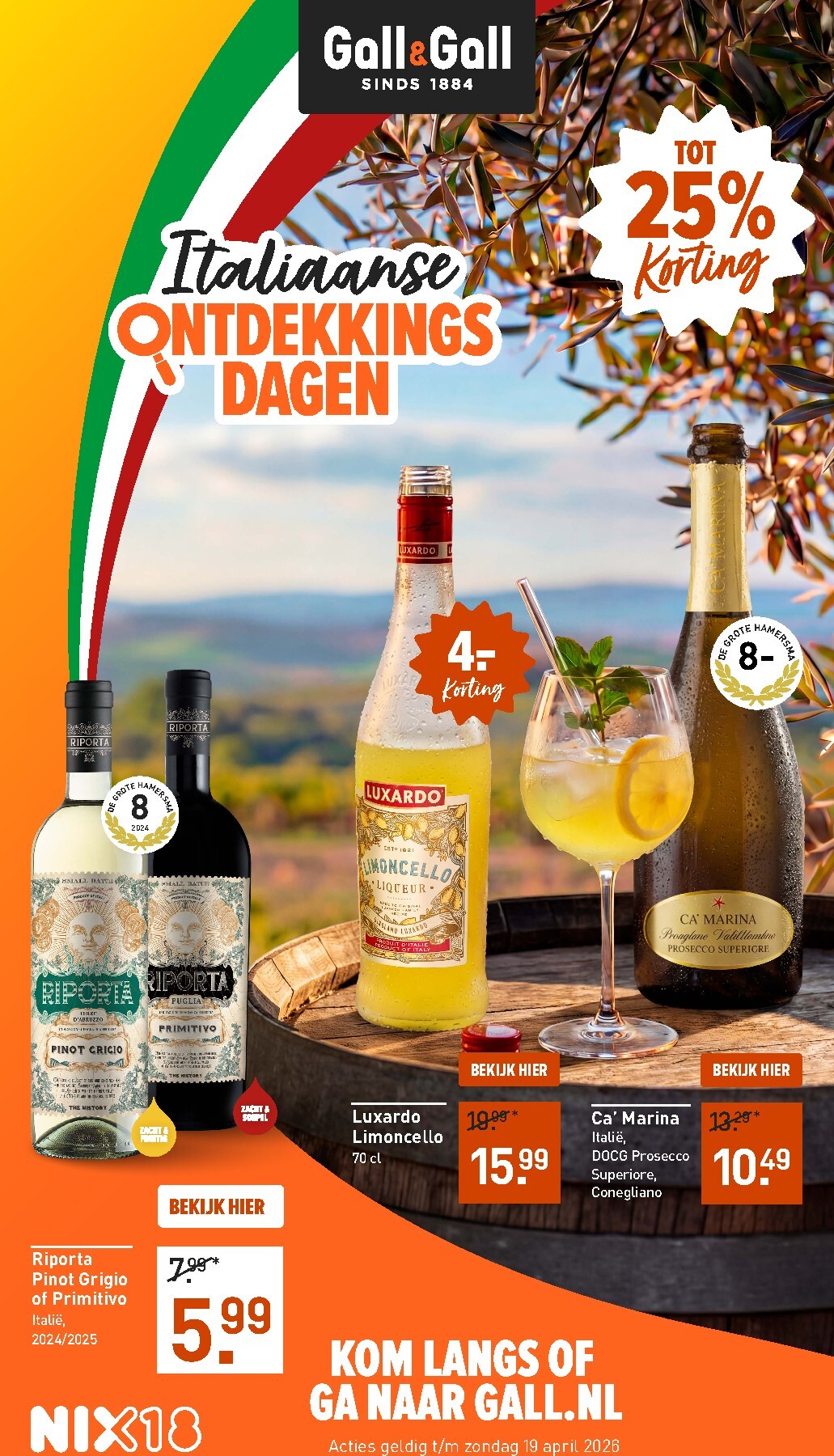 gall-gall - Huidige Gall&Gall folder geldig van dinsdag 07-04-2026 tot zondag 19-04-2026 - page: 1