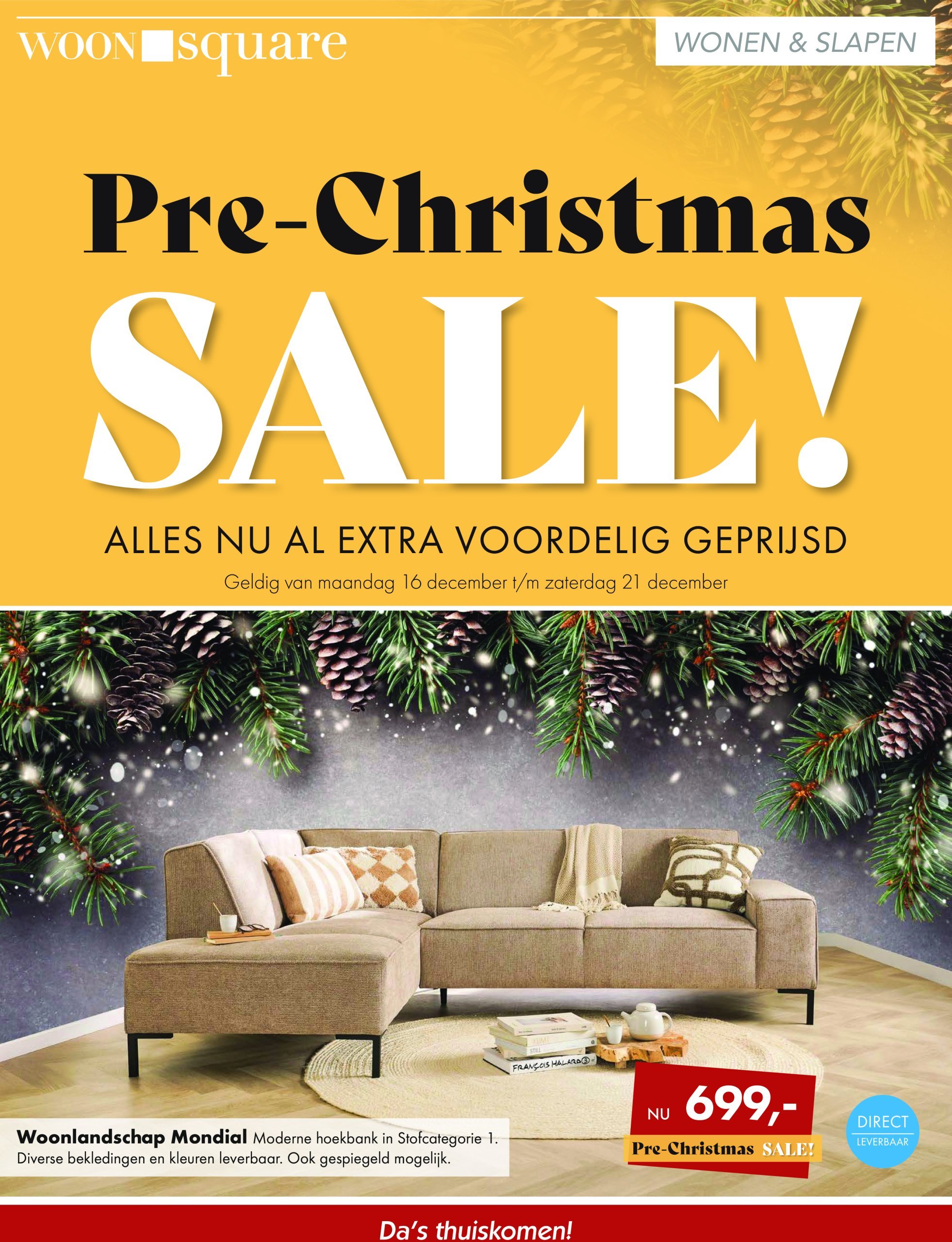 woonsquare - Woonsquare - Pre-Christmas Sale folder geldig vanaf 16-12 t/m 21-12