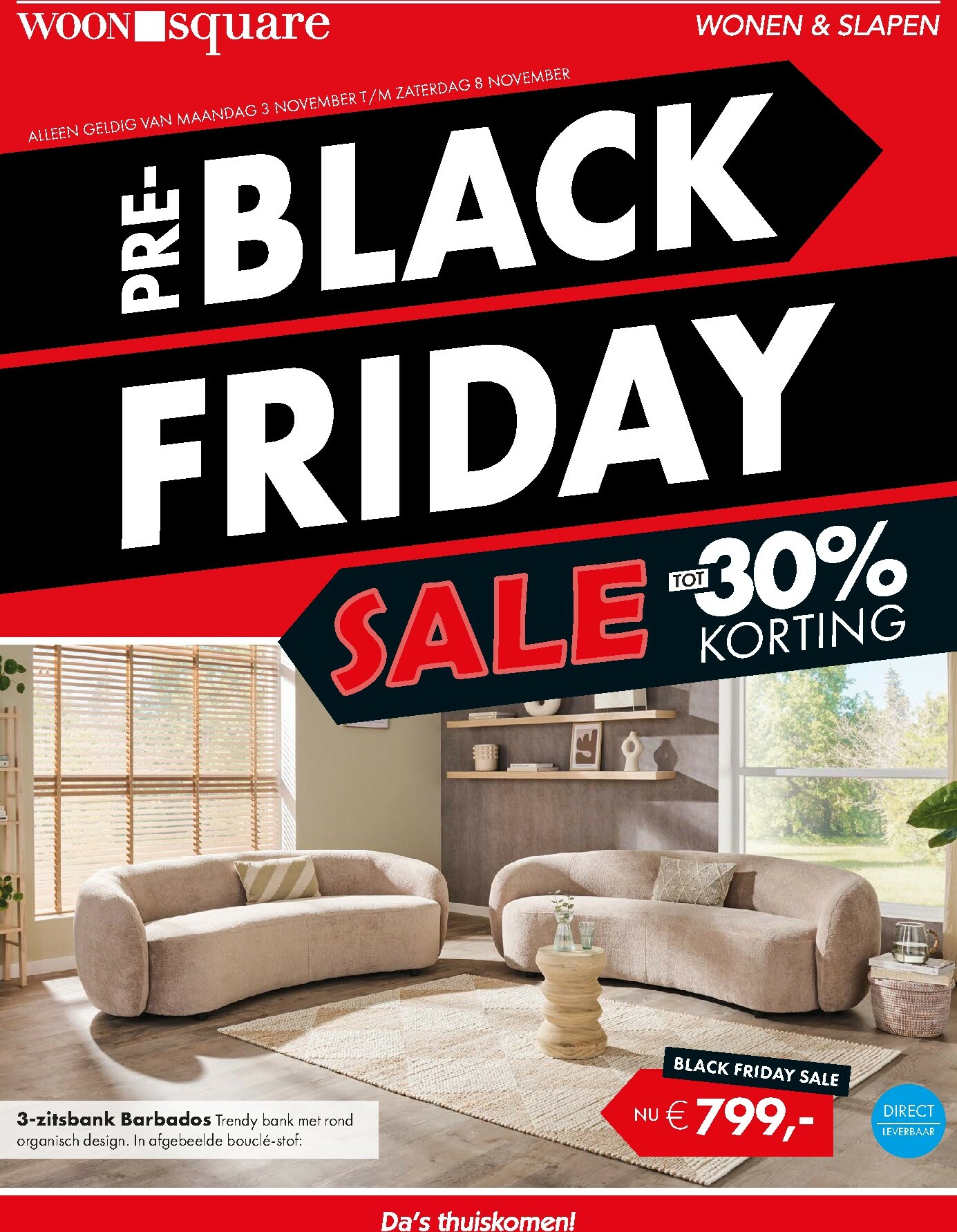 woonsquare - De Woonsquare folder geldig vanaf 03-11 t/m 08-11 - page: 1