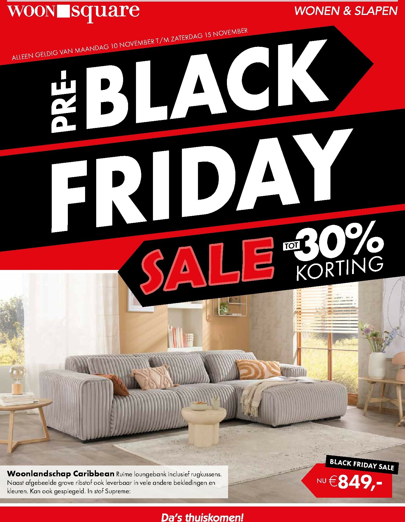 woonsquare - De Woonsquare - Black Friday folder geldig vanaf 10-11 t/m 15-11