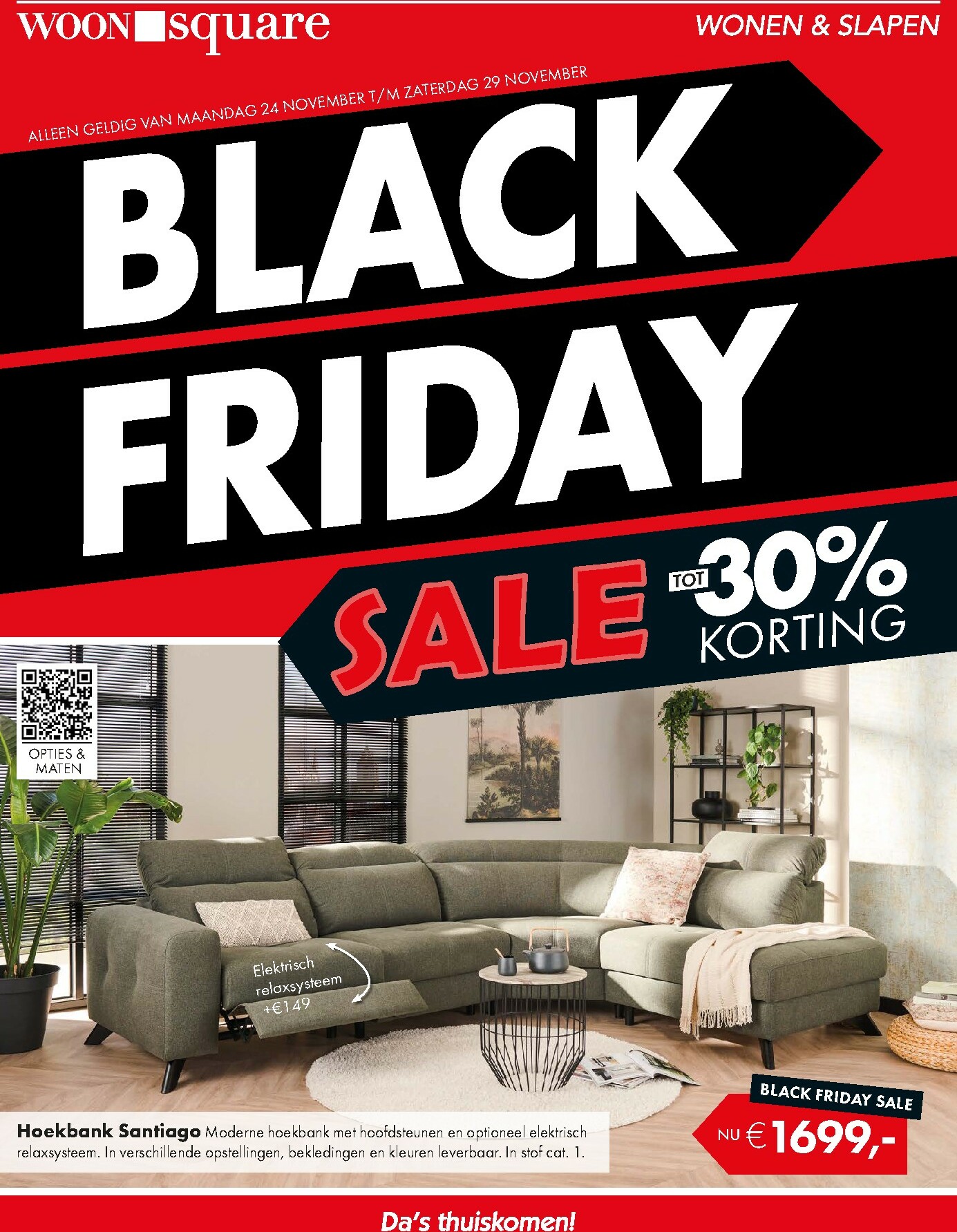woonsquare - De Woonsquare - Black Friday folder geldig vanaf 24-11 t/m 29-11 - page: 1