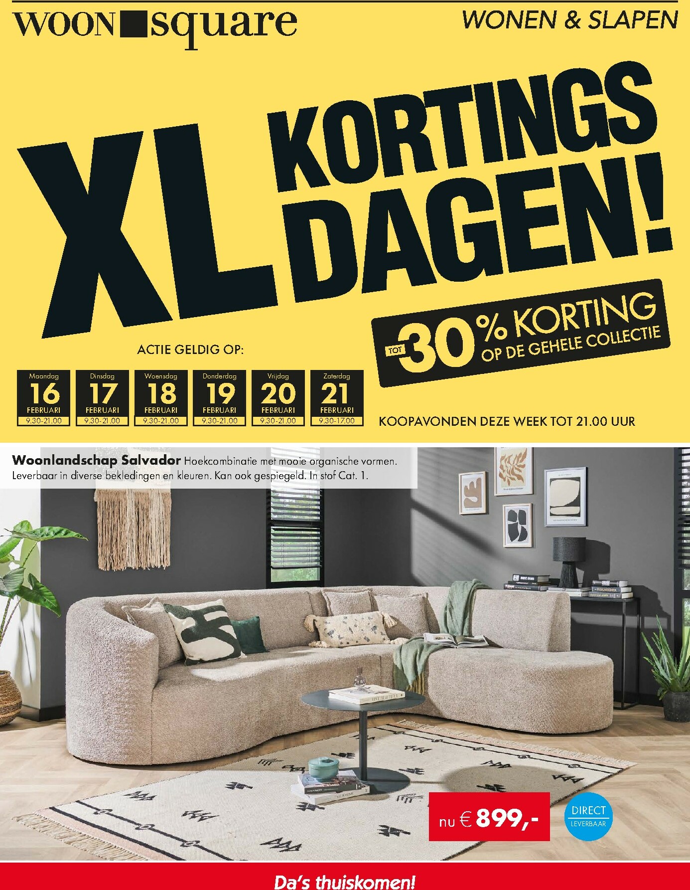 woonsquare - De Woonsquare folder geldig vanaf 16-02-2026 t/m 21-02-2026 - page: 1