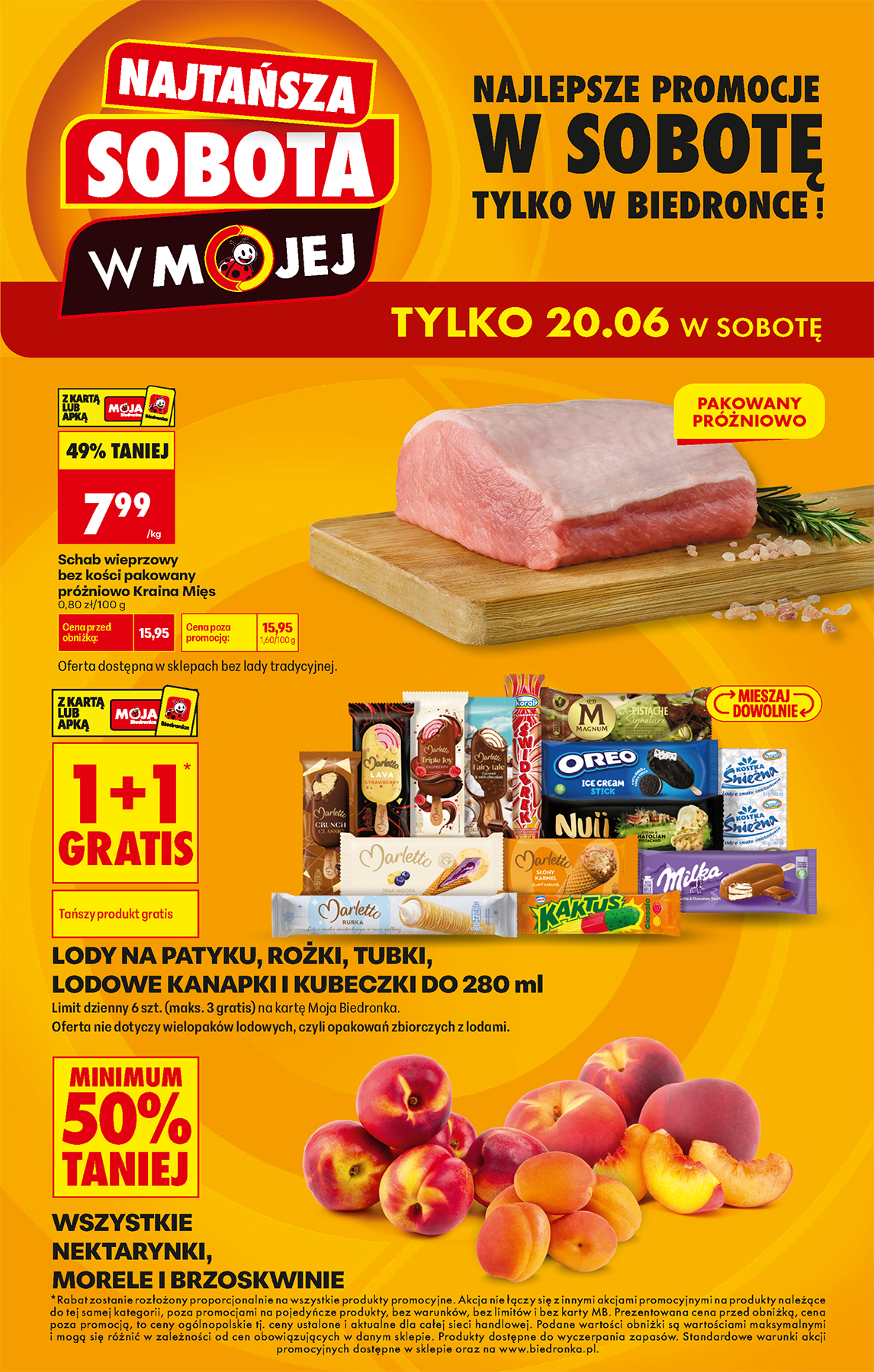 biedronka - Nowa gazetka Biedronka - Najtańsza sobota ważna od 20.06.2026 - 20.06.2026