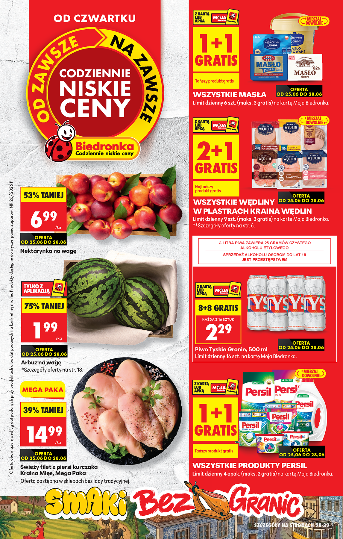 biedronka - Aktualna gazetka Biedronka ważna od 25.06.2026 do 28.06.2026