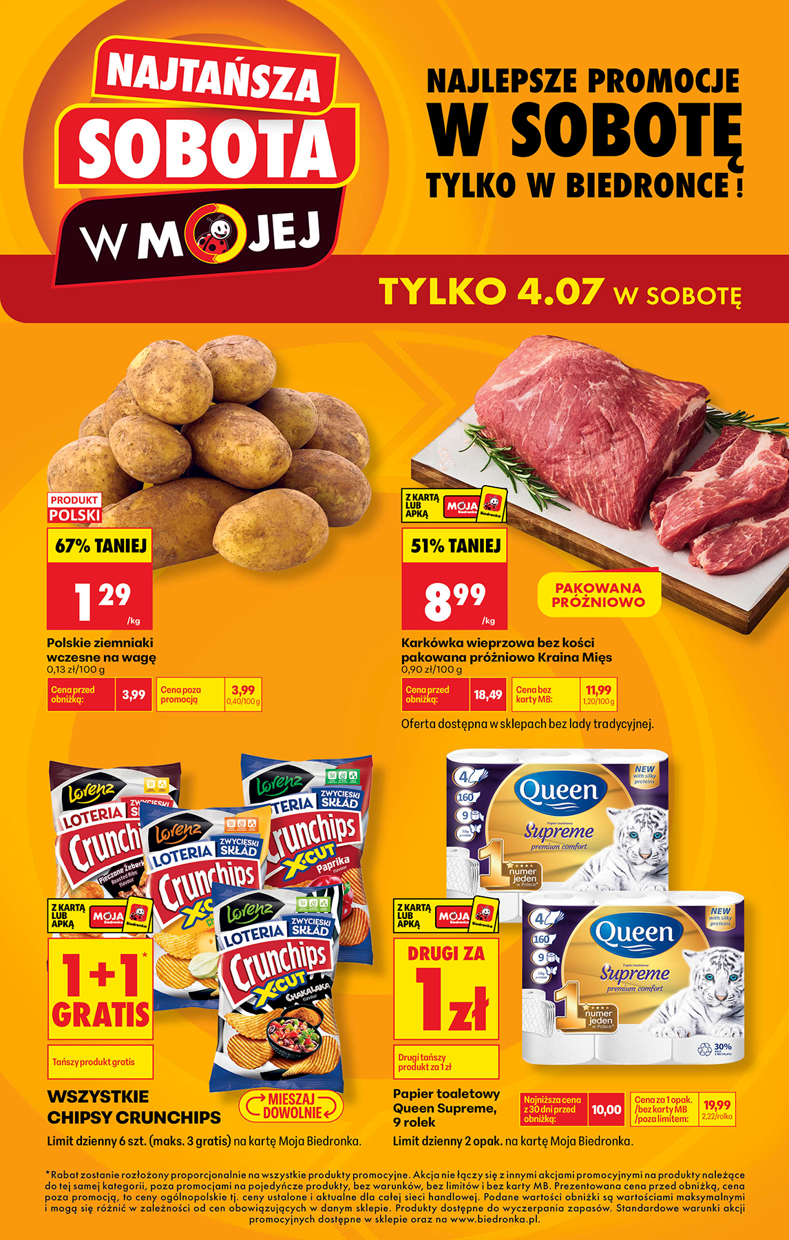biedronka - Nowa gazetka Biedronka - Najtańsza sobota ważna od 04.07.2026 - 04.07.2026