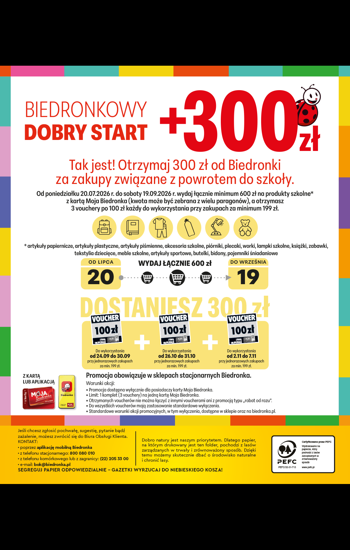 biedronka - Nowa gazetka Biedronka - Do mojej szkoły idę ważna od 20.07.2026 do 31.08.2026 - page: 92