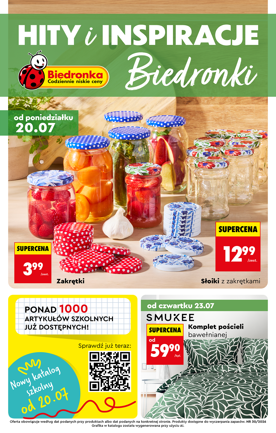 biedronka - Aktualna gazetka Biedronka - Hity i inspiracje ważna od 20.07.2026 do 01.08.2026