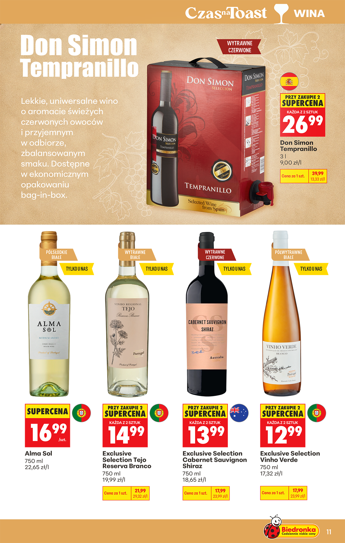 biedronka - Aktualna gazetka Biedronka - Alkohol ważna od 10.08.2026 do 22.08.2026 - page: 11