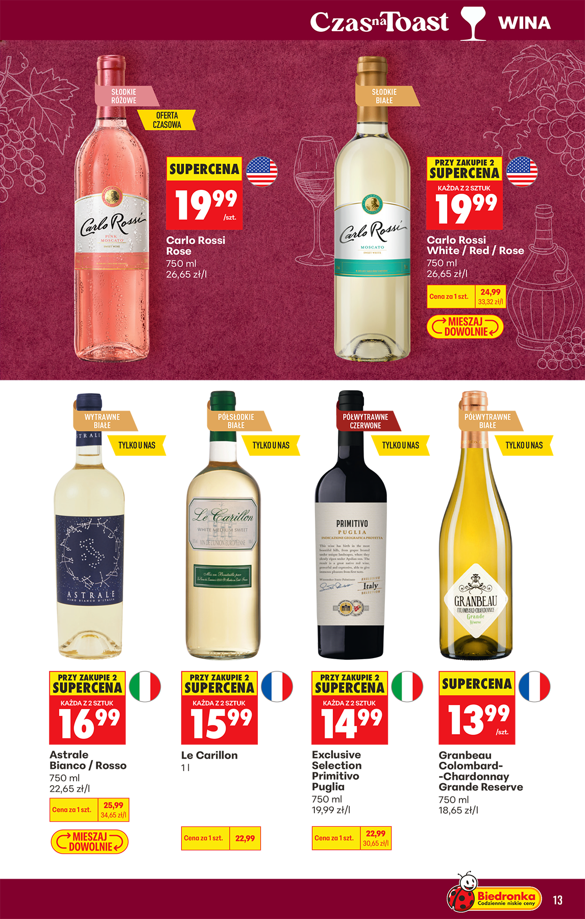 biedronka - Aktualna gazetka Biedronka - Alkohol ważna od 10.08.2026 do 22.08.2026 - page: 13