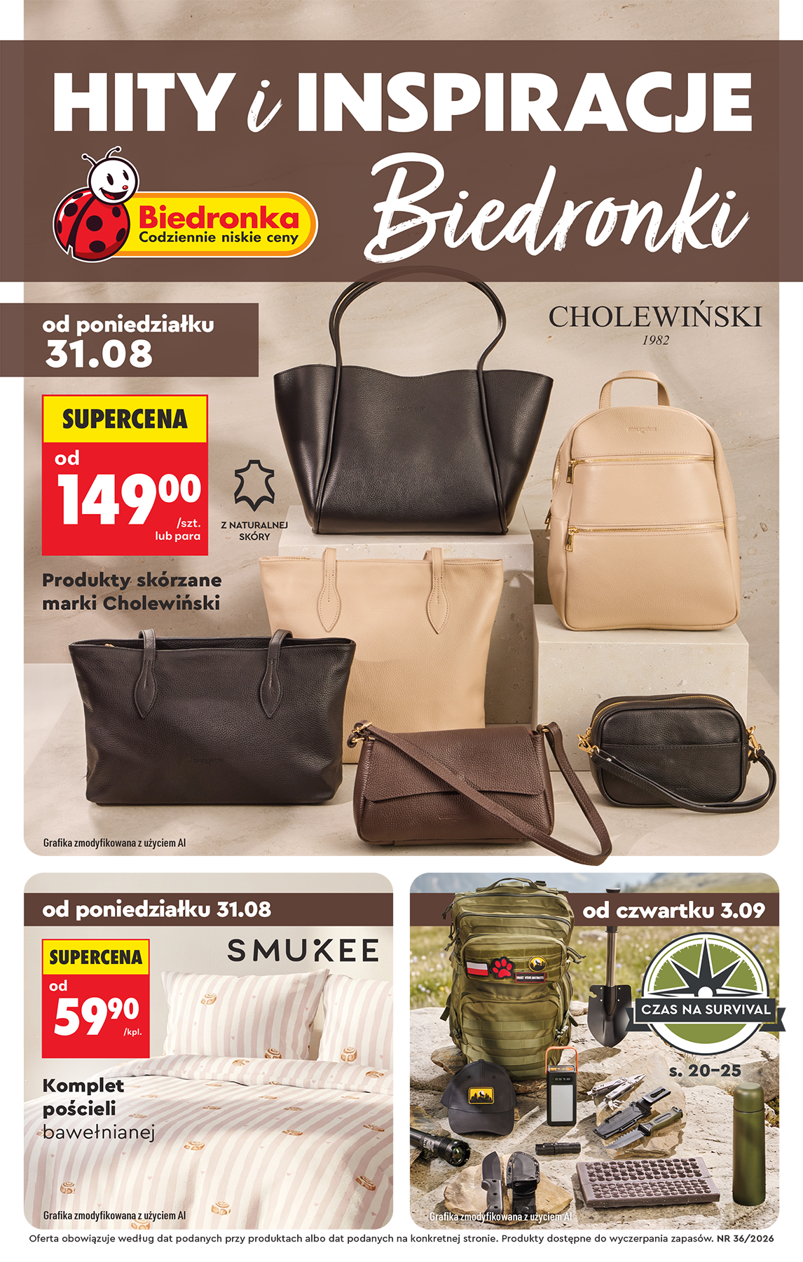 biedronka - Nowa gazetka Biedronka - Hity i inspiracje ważna od 31.08.2026 do 12.09.2026
