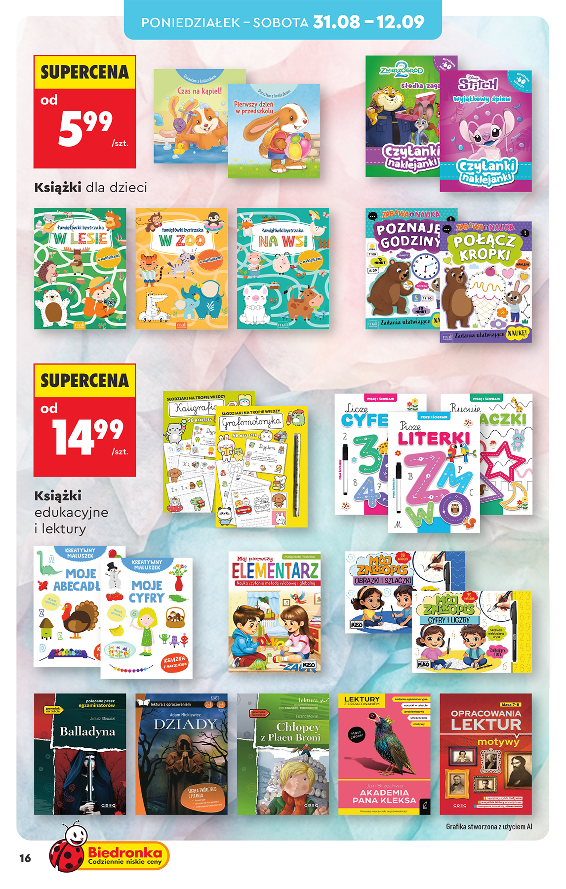 biedronka - Nowa gazetka Biedronka - Hity i inspiracje ważna od 31.08.2026 do 12.09.2026 - page: 16