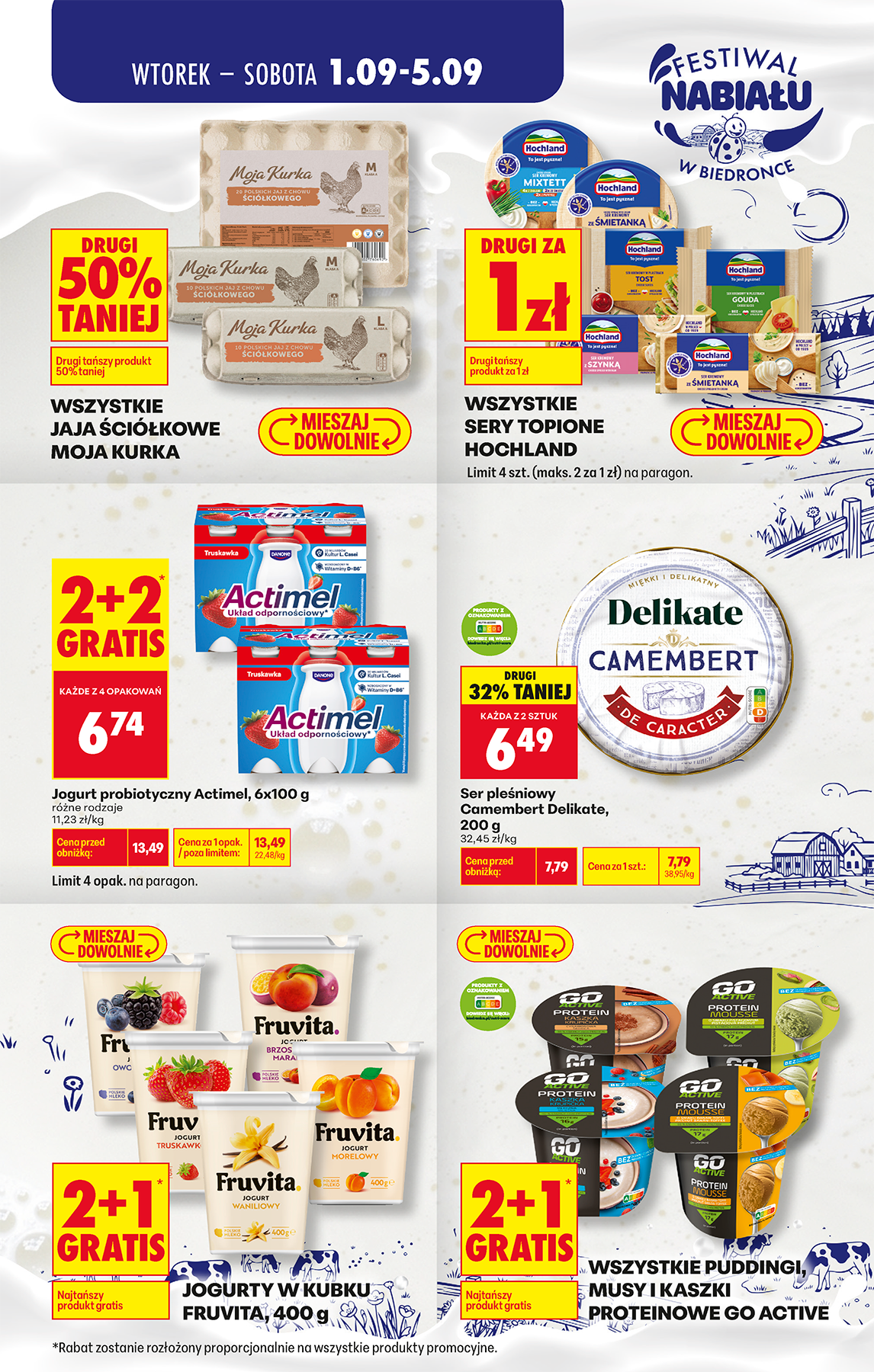 biedronka - Aktualna gazetka Biedronka - Festiwal nabiału ważna od 01.09.2026 do 05.09.2026 - page: 4