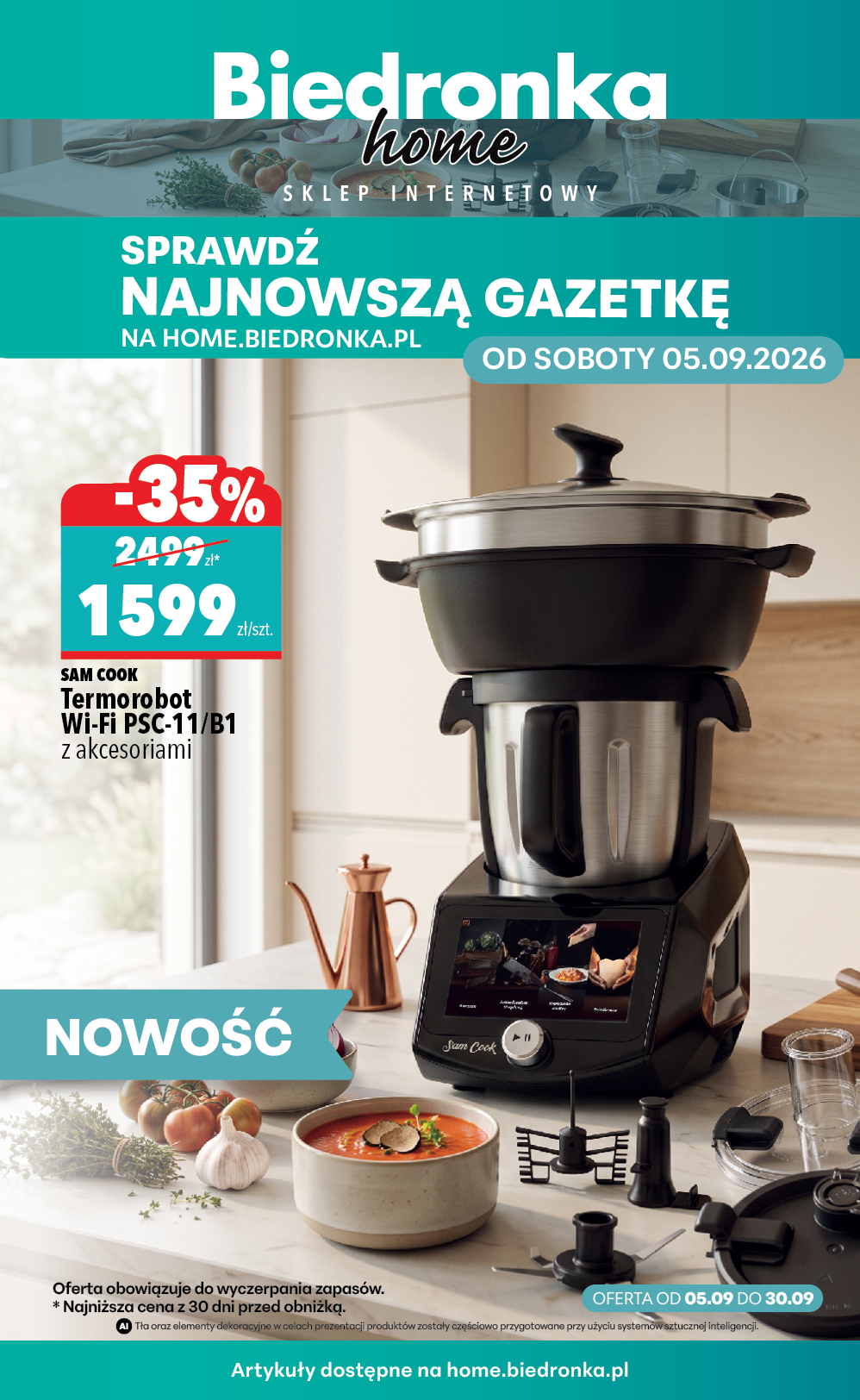 biedronka - Aktualna gazetka Biedronka - Home ważna od 05.09.2026 do 30.09.2026
