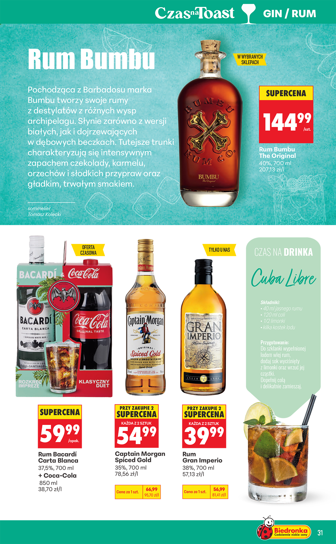 biedronka - Aktualna gazetka Biedronka - Czas na toast ważna od 07.09.2026 do 19.09.2026 - page: 31