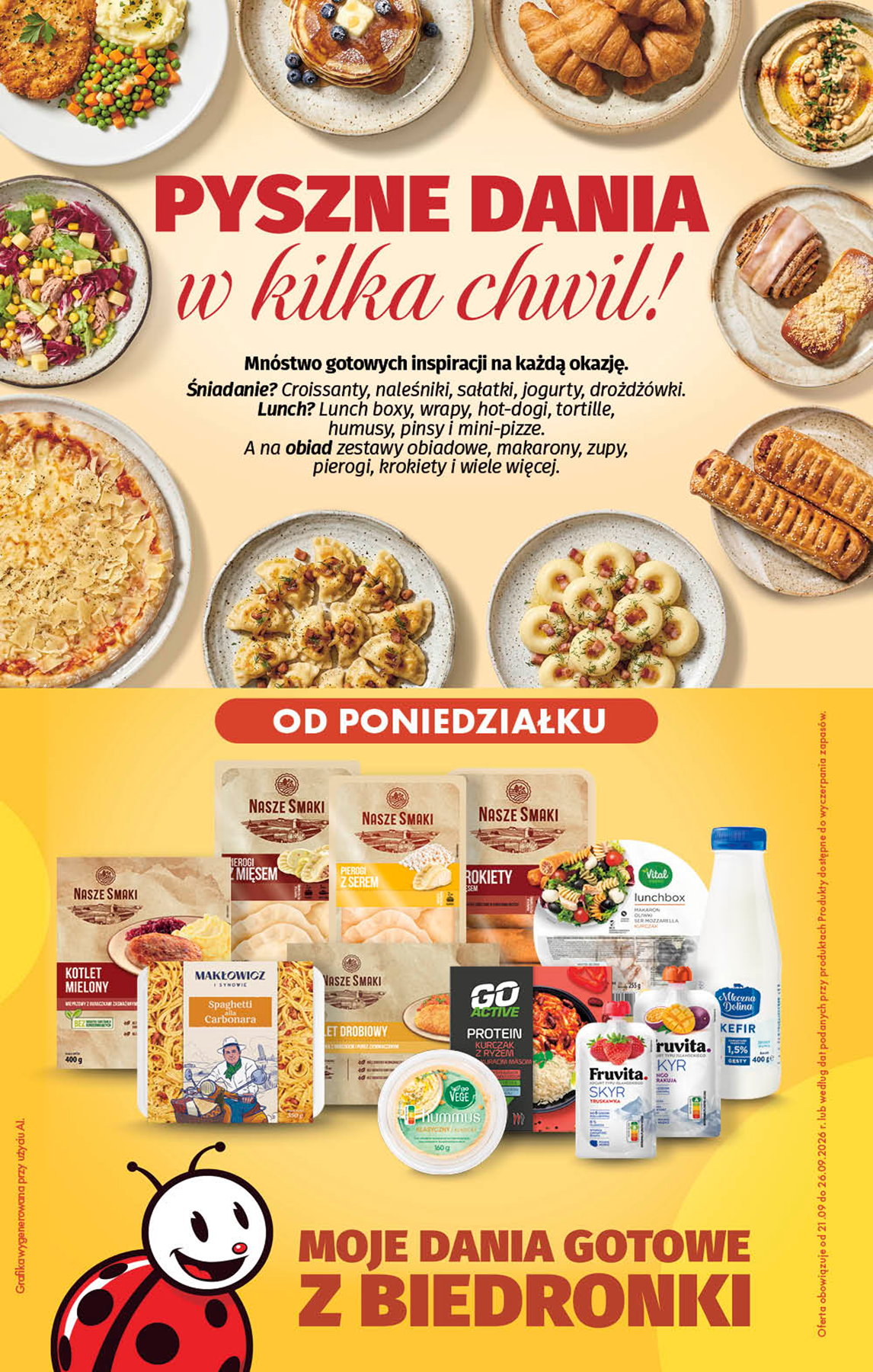 biedronka - Aktualna gazetka Biedronka - Pyszne dania ważna od 21.09.2026 do 26.09.2026