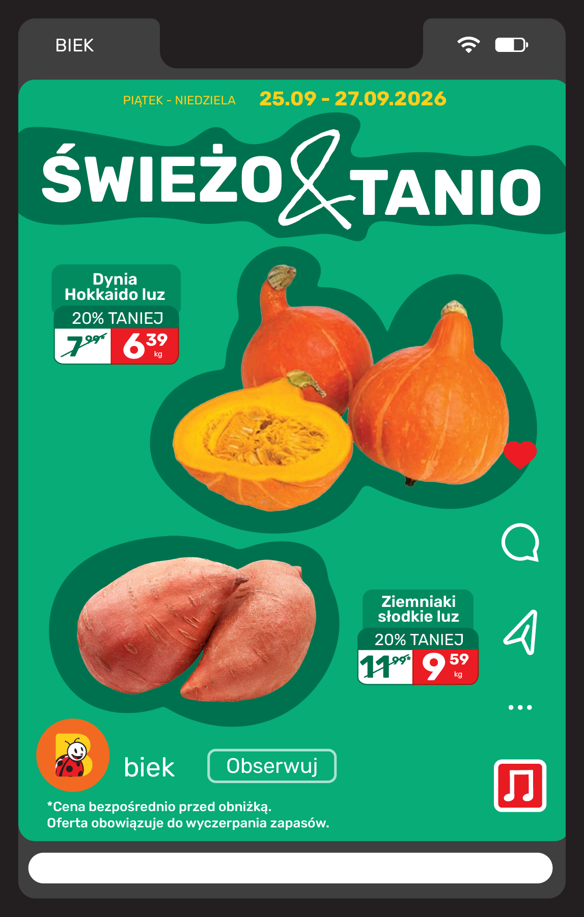 biedronka - Aktualna gazetka Biedronka - BIEK ważna od 25.09.2026 do 27.09.2026 - page: 21