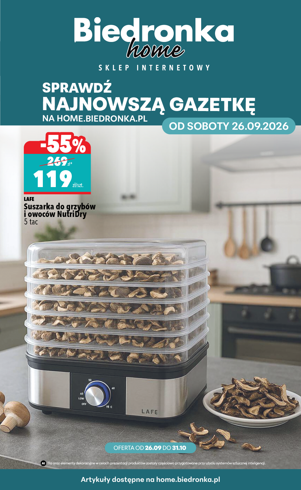 biedronka - Aktualna gazetka Biedronka - Home ważna od 26.09.2026 do 31.10.2026 - page: 1