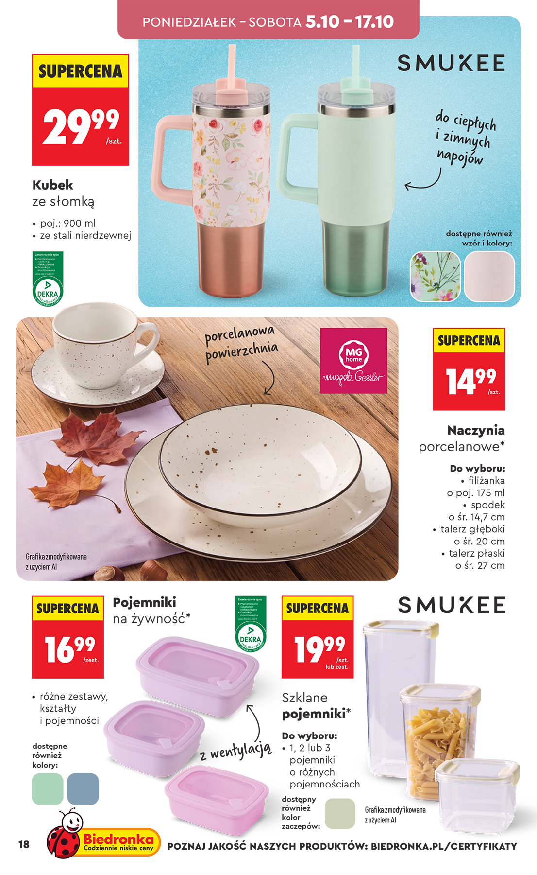 biedronka - Nowa gazetka Biedronka - Hity i inspiracje ważna od 03.10.2026 do 17.10.2026 - page: 18