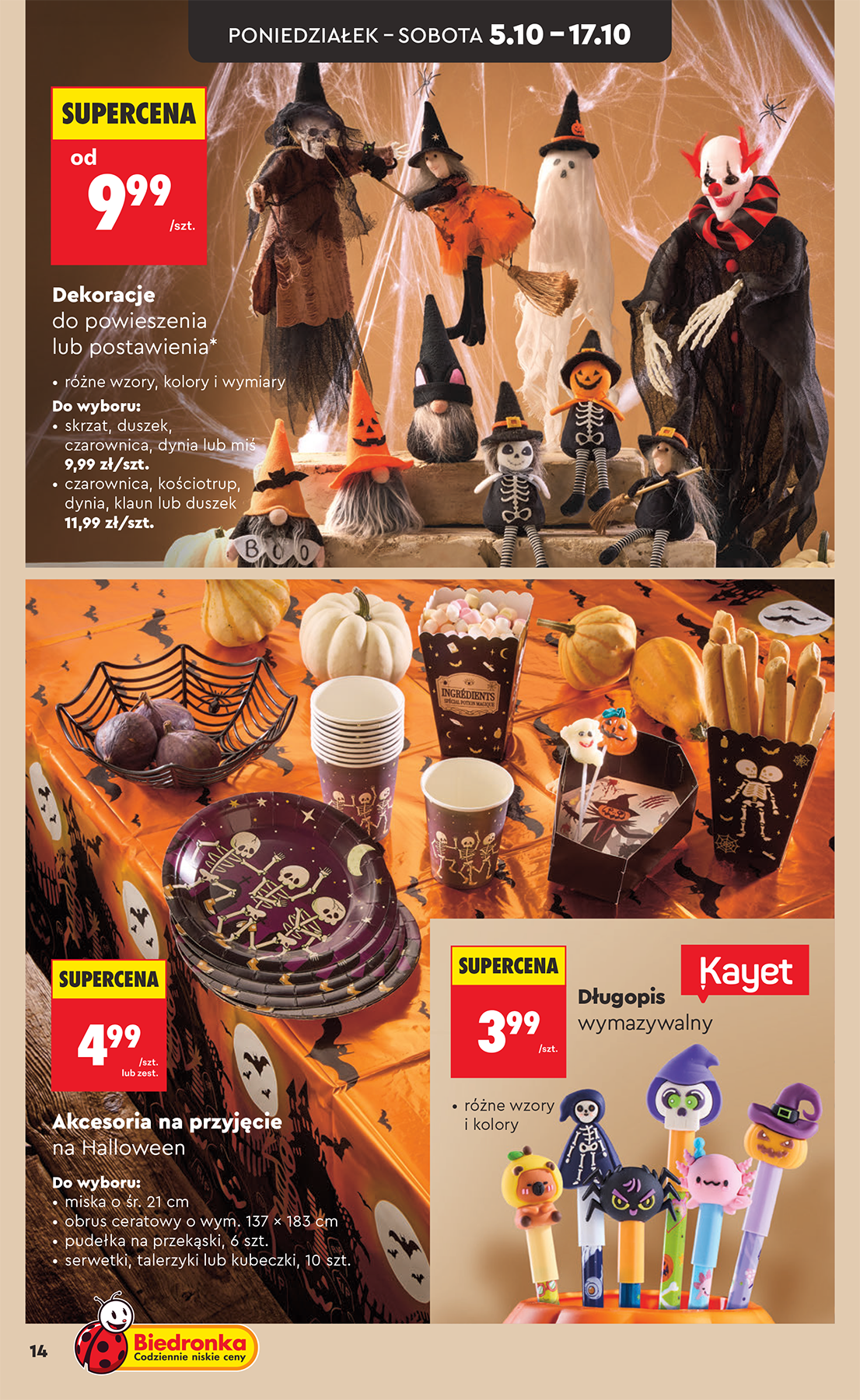 biedronka - Nowa gazetka Biedronka - Hity i inspiracje ważna od 03.10.2026 do 17.10.2026 - page: 14