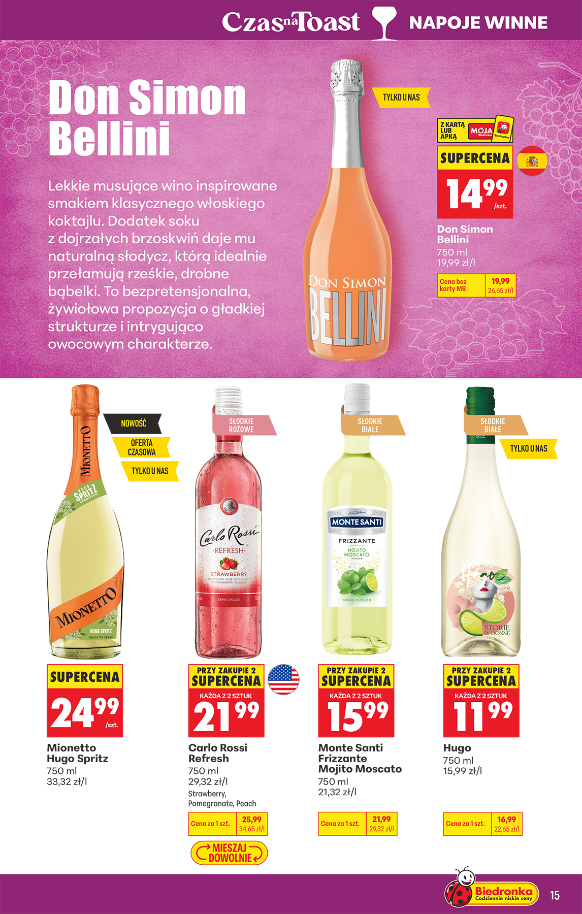 biedronka - Nowa gazetka Biedronka - Czas na toast ważna od 05.10.2026 do 17.10.2026 - page: 15