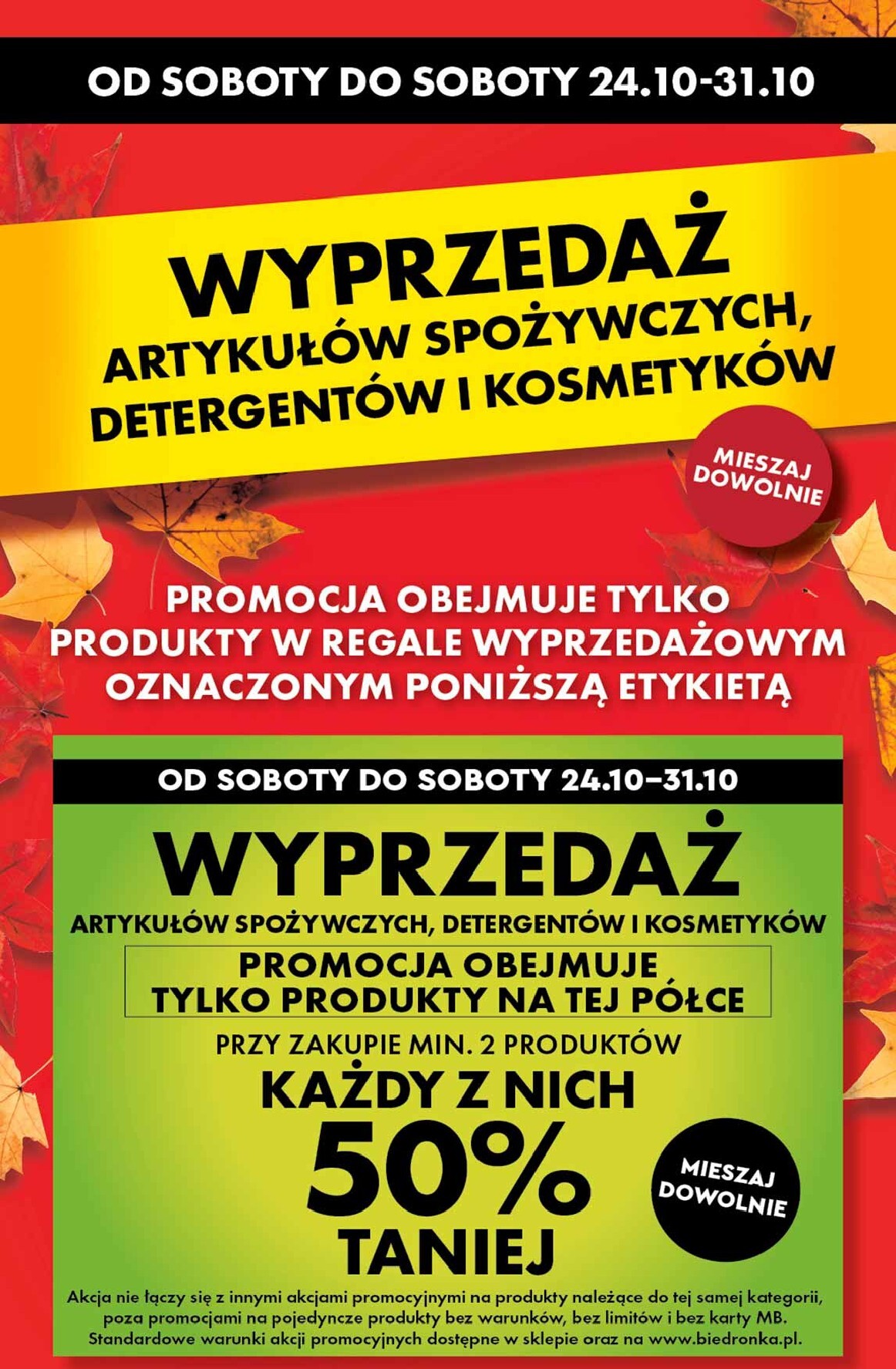 biedronka - Aktualna gazetka Biedronka - Wyprzedaż ważna od 24.10.2026 do 31.10.2026