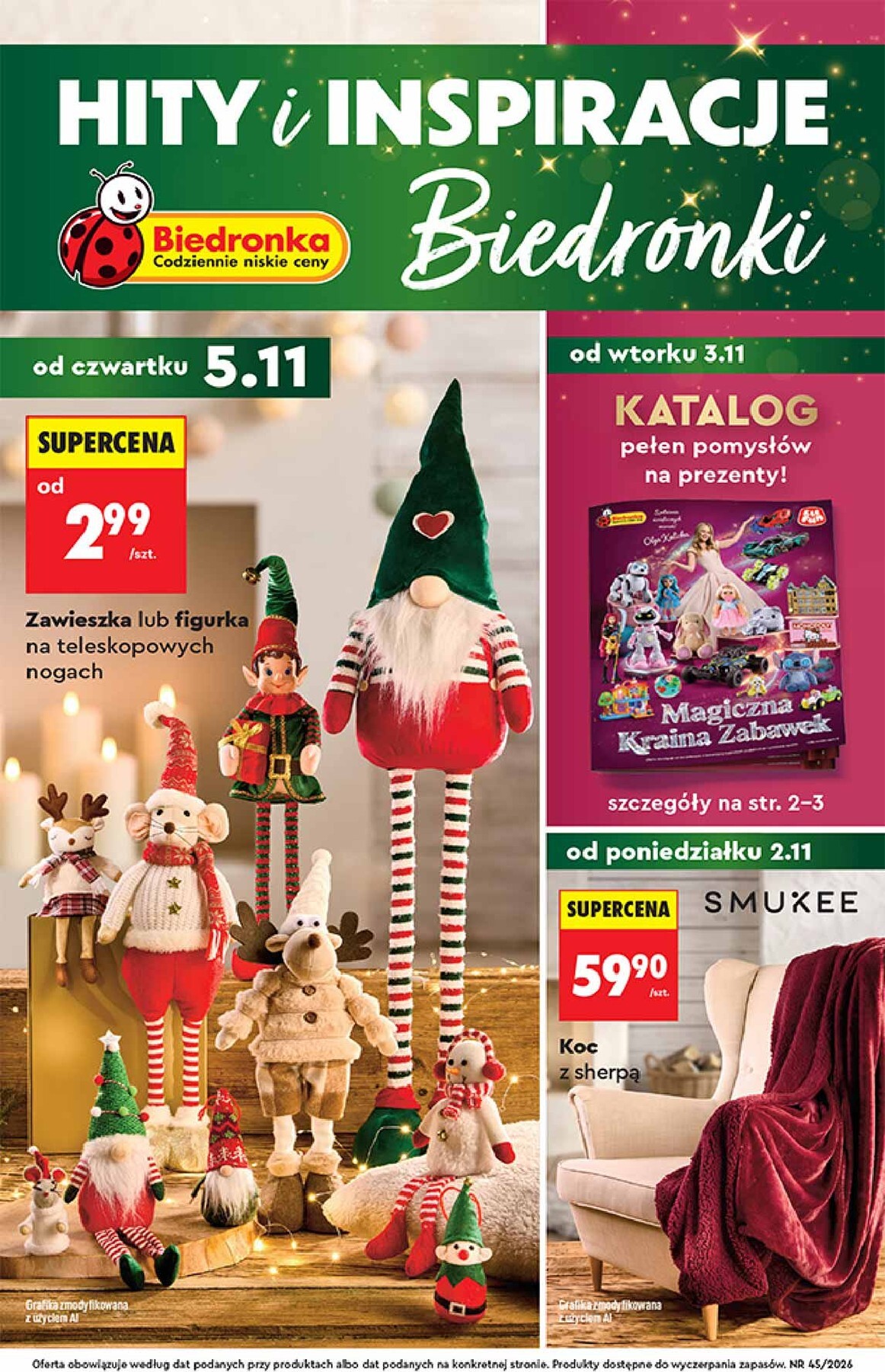 biedronka - Nowa gazetka Biedronka - Hity i inspiracje ważna od 02.11.2026 do 18.11.2026