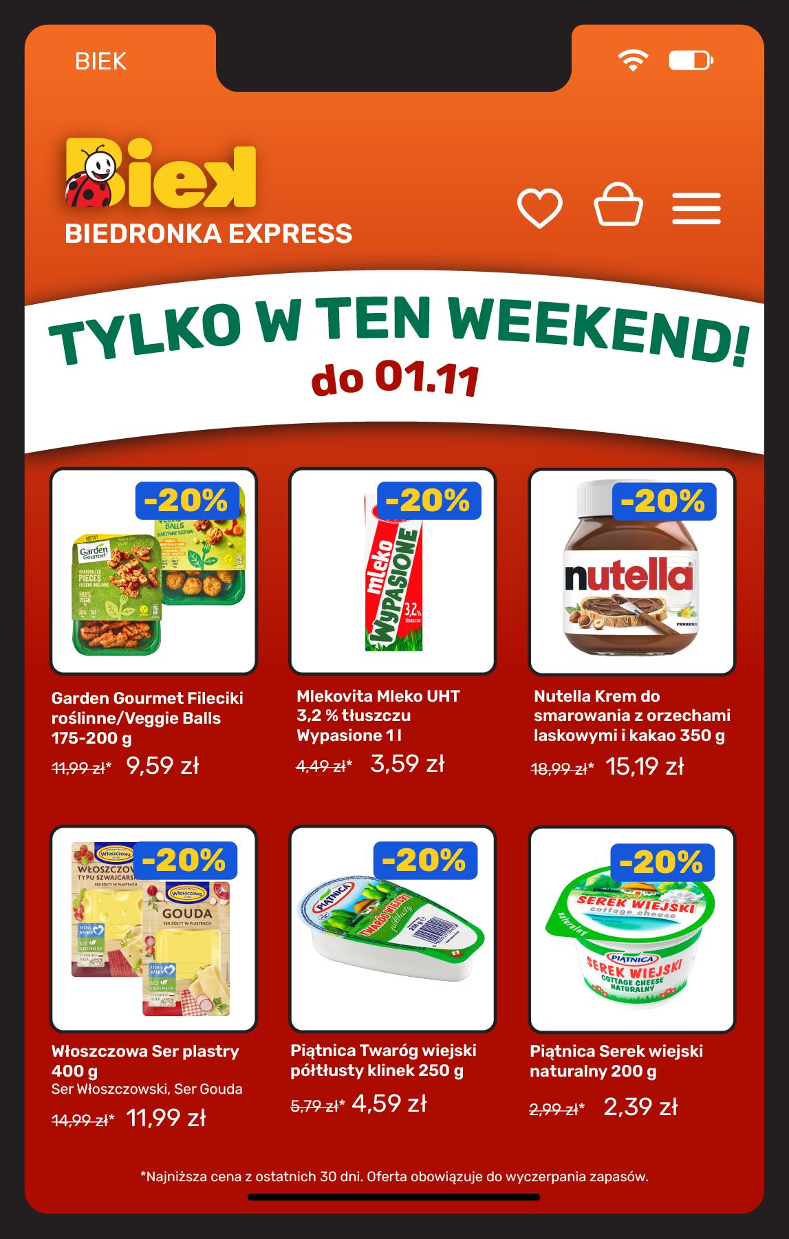 biedronka - Aktualna gazetka Biedronka - Biek ważna od 30.10.2026 do 01.11.2026 - page: 20
