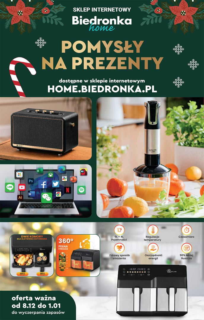 biedronka - Biedronka - Biedronka home gazetka ważna od 08.12. - 01.01.