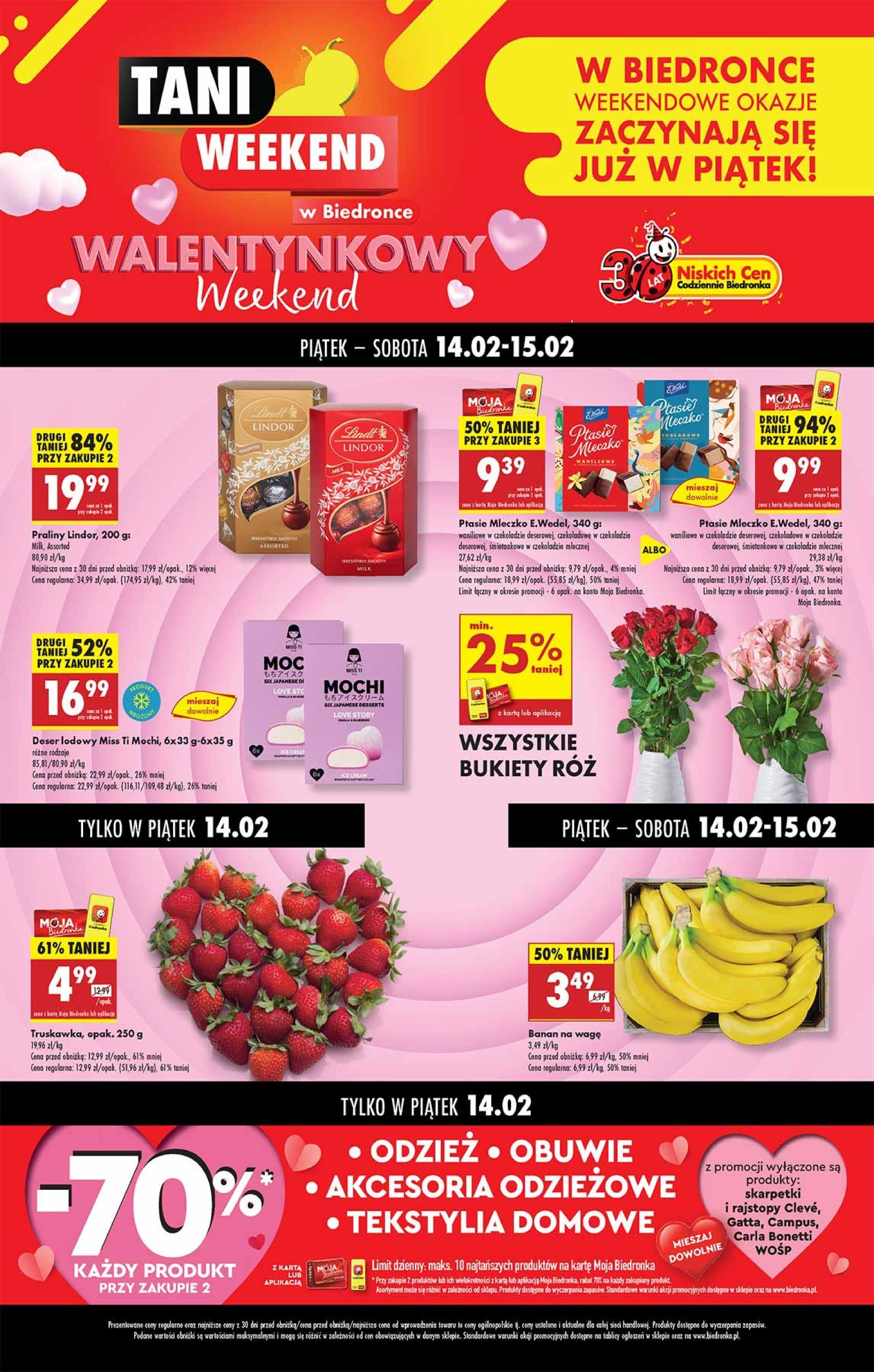 biedronka - Biedronka - Tani weekend gazetka ważna od 14.02. - 15.02.