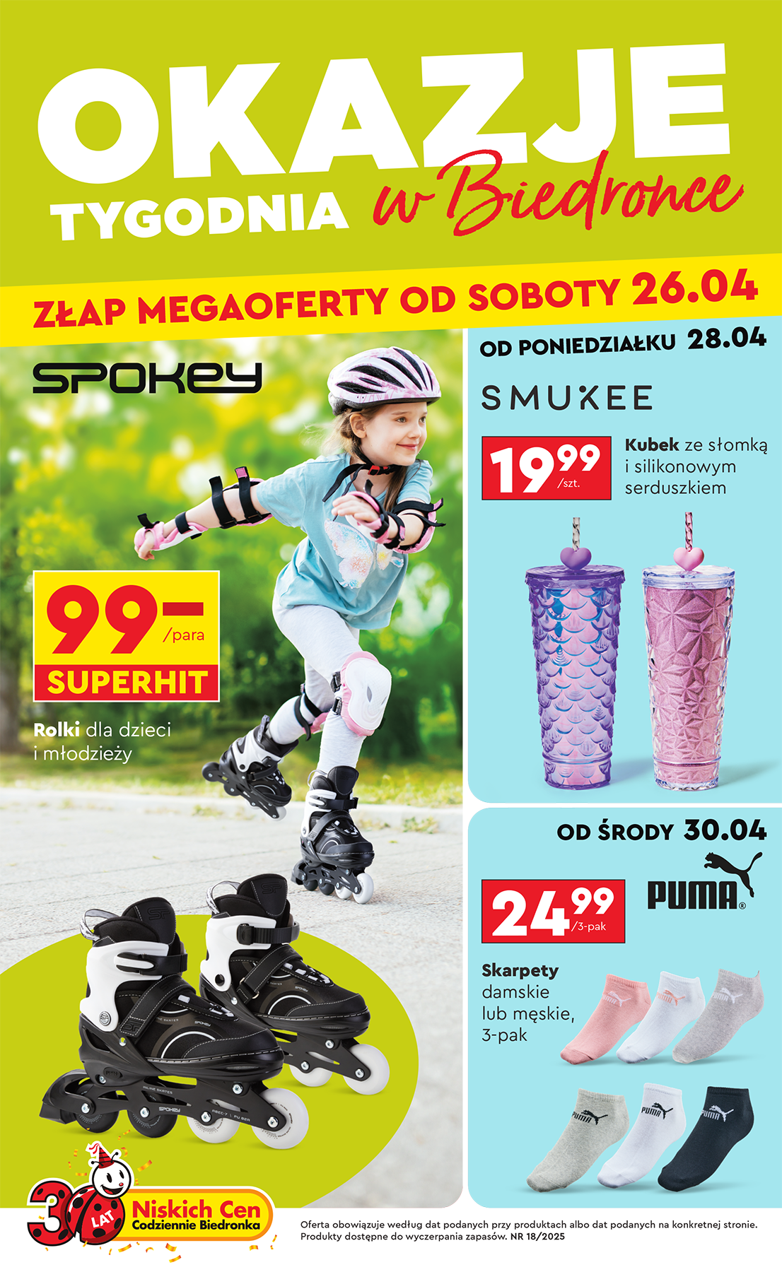 biedronka - Biedronka - Okazje tygodnia gazetka ważna od 26.04. - 14.05.