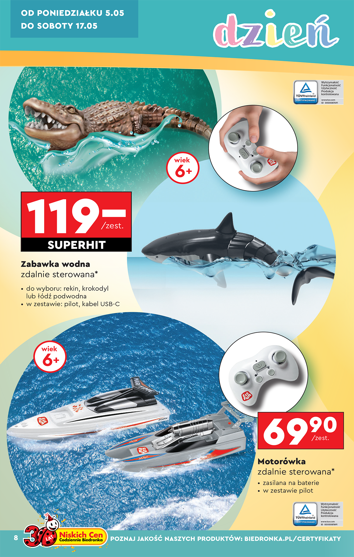 biedronka - Biedronka - Okazje tygodnia gazetka ważna od 05.05. - 17.05. - page: 8 biedronka - Biedronka - Okazje tygodnia gazetka ważna od 05.05. - 17.05. - page: 8