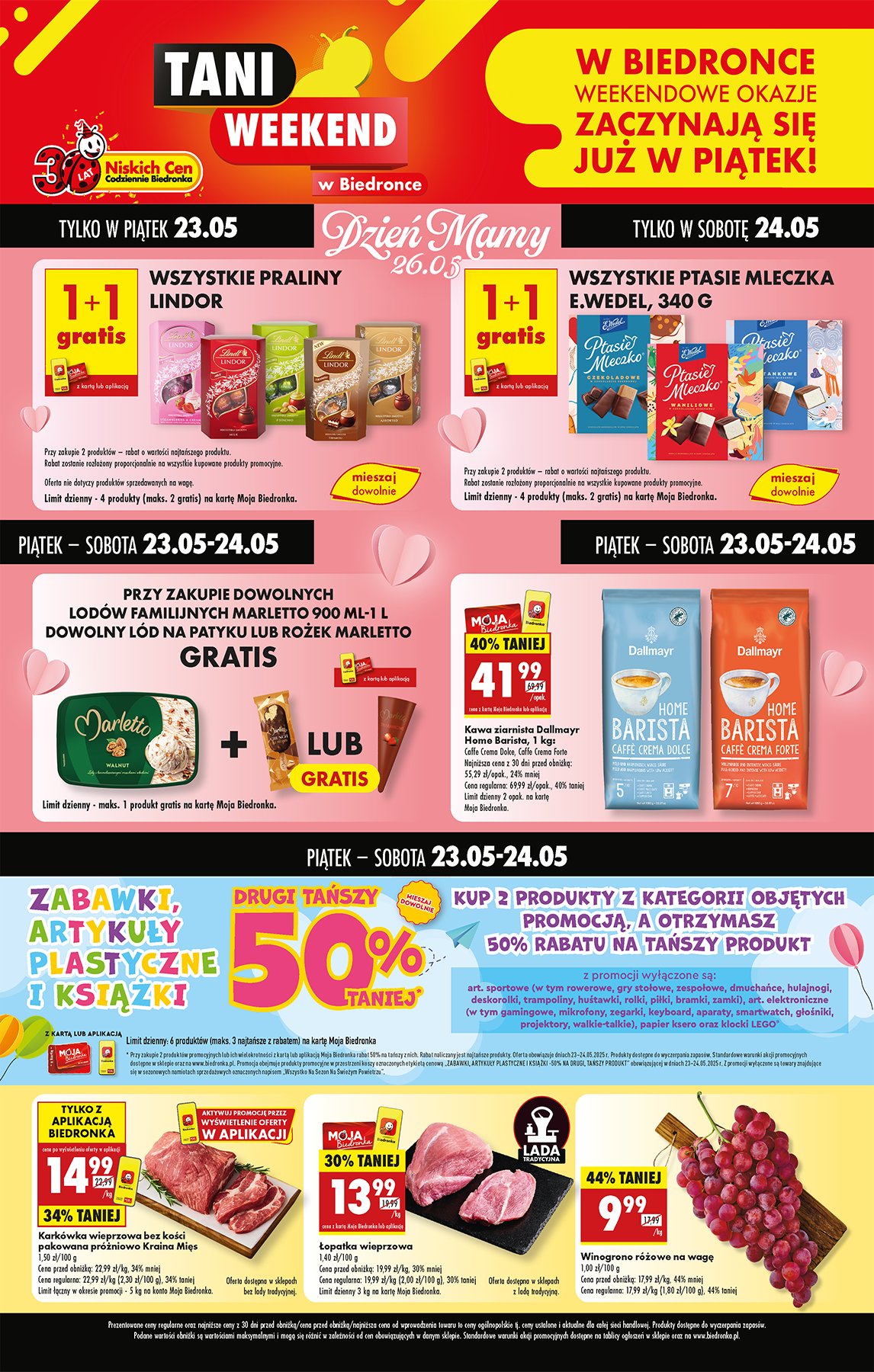 biedronka - Biedronka - Tani weekend gazetka ważna od 23.05. - 24.05. - page: 1