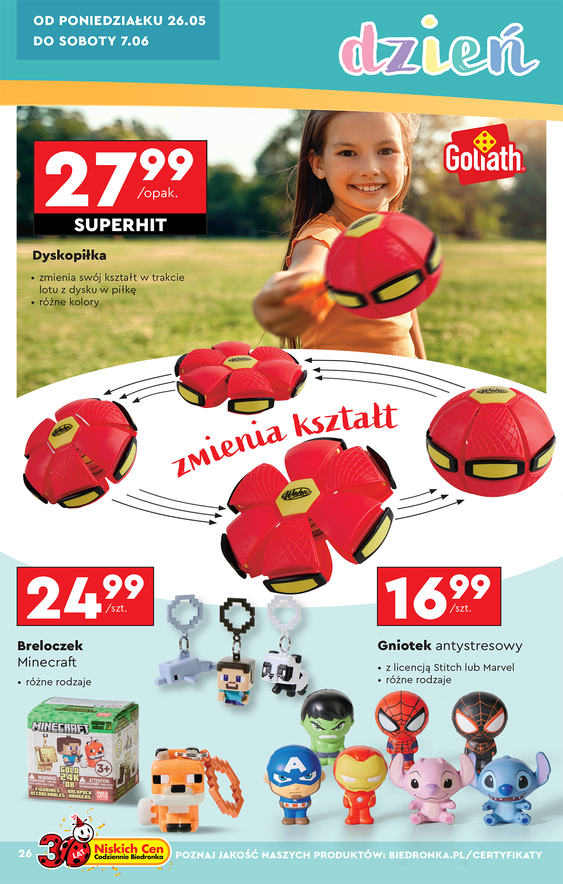 biedronka - Biedronka - Okazje tygodnia gazetka ważna od 24.05. - 07.06. - page: 28 biedronka - Biedronka - Okazje tygodnia gazetka ważna od 24.05. - 07.06. - page: 28