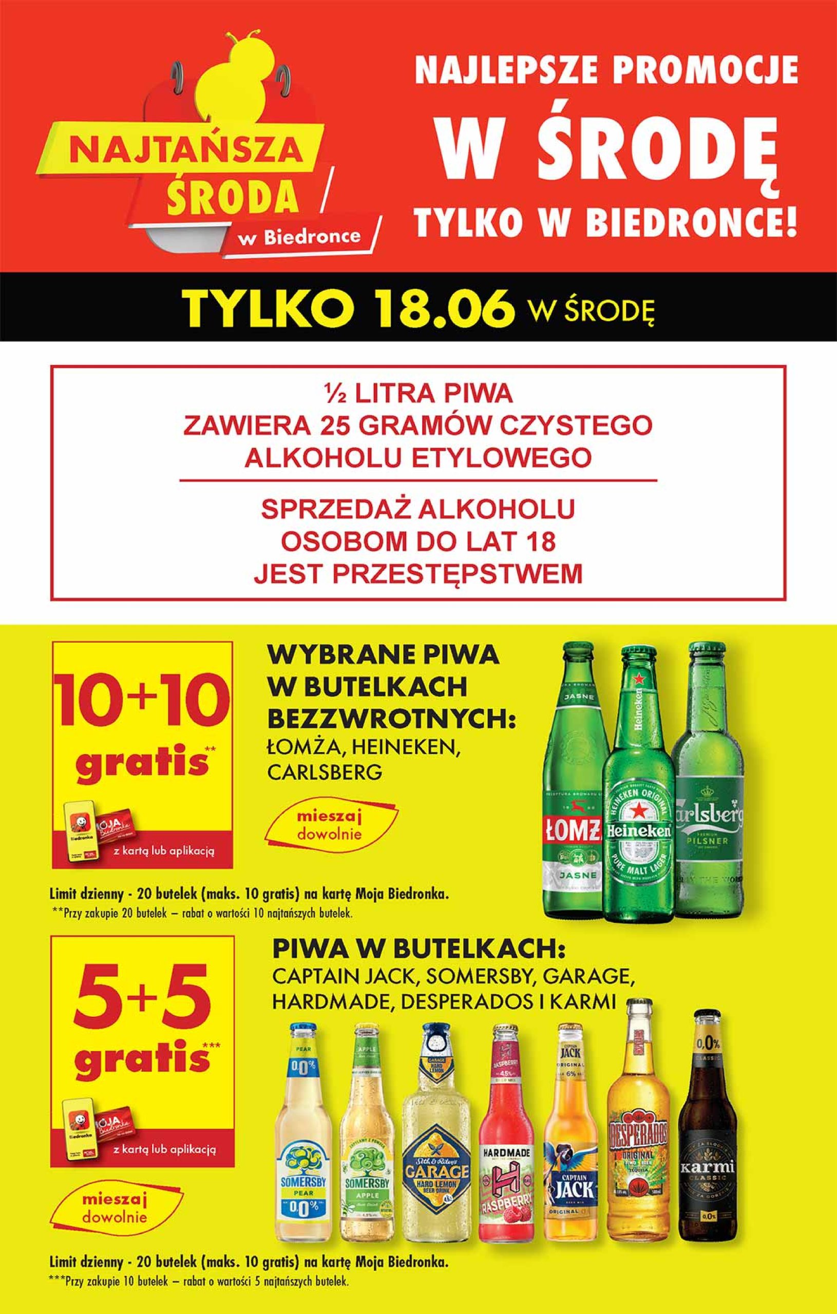 biedronka - Gazetka Biedronka - Najtańsza środa ważna od 18.06. - 18.06. - page: 4