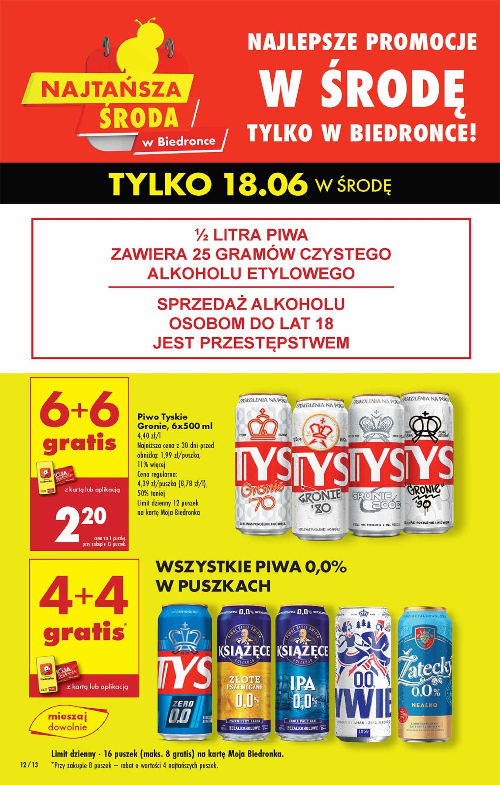 biedronka - Gazetka Biedronka - Najtańsza środa ważna od 18.06. - 18.06. - page: 3
