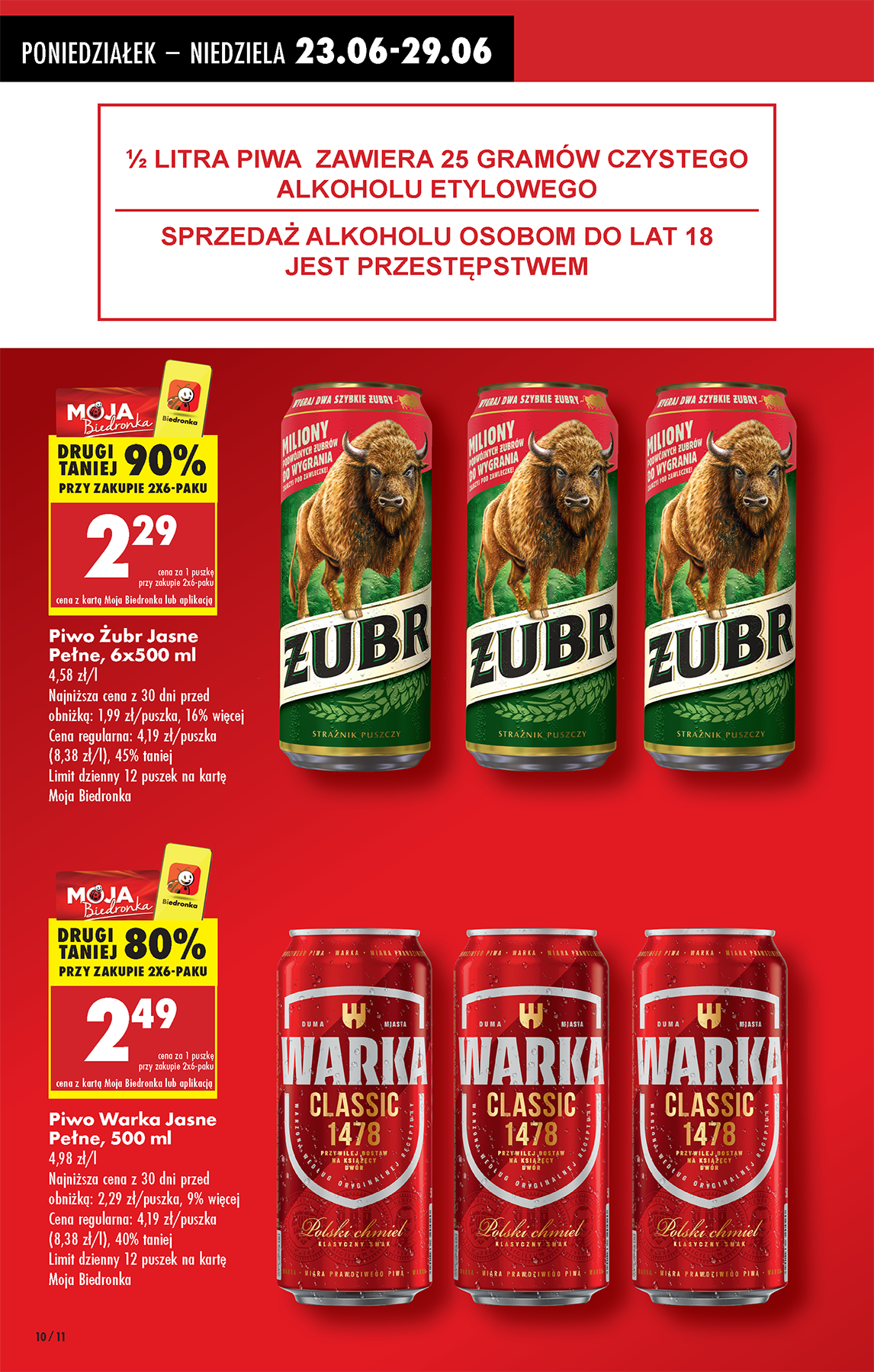 biedronka - Gazetka Biedronka ważna od 23.06. - 29.06. - page: 10 biedronka - Gazetka Biedronka ważna od 23.06. - 29.06. - page: 10