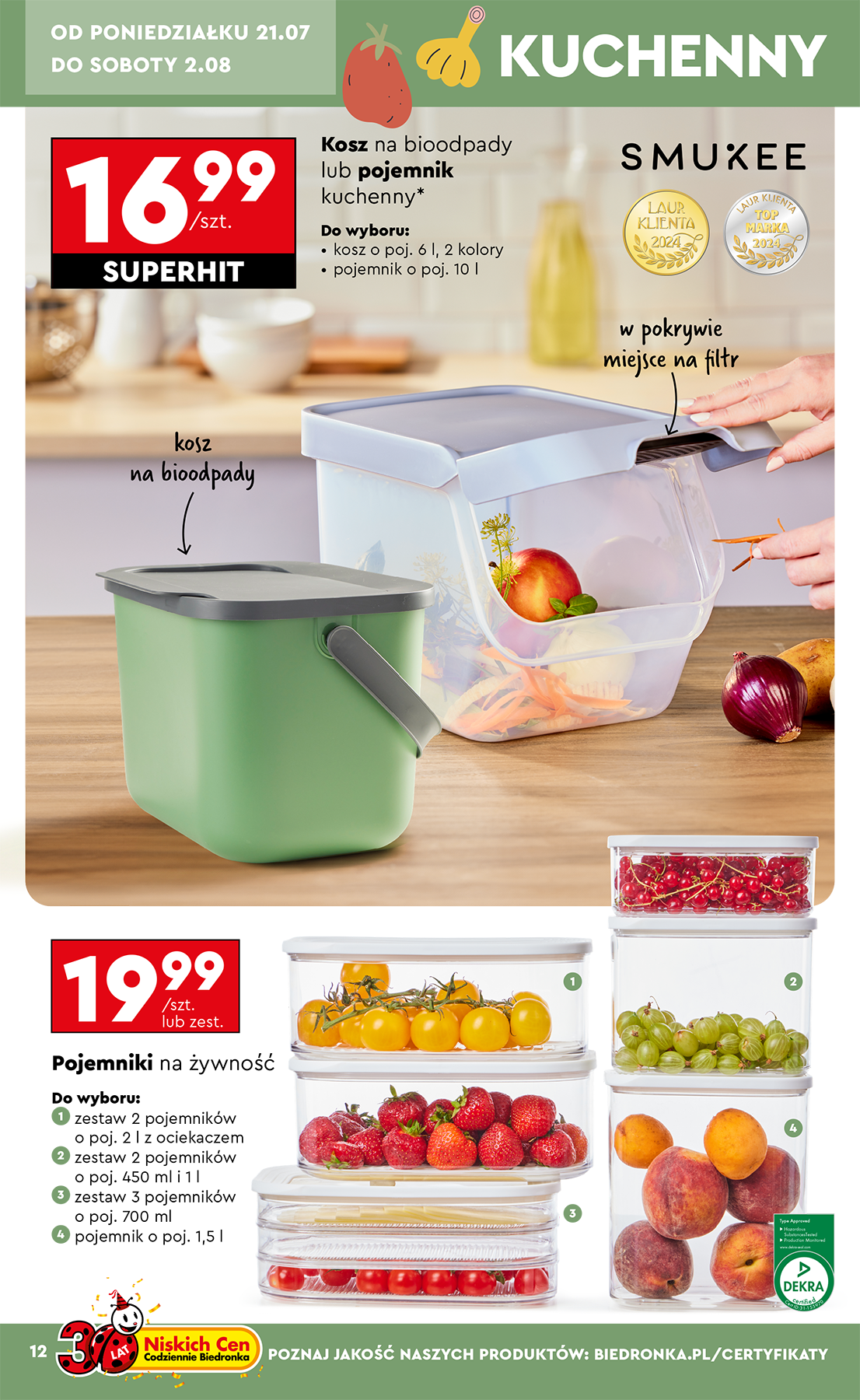 biedronka - Gazetka Biedronka - Okazje tygodnia ważna od 21.07. - 06.08. - page: 14 biedronka - Gazetka Biedronka - Okazje tygodnia ważna od 21.07. - 06.08. - page: 14