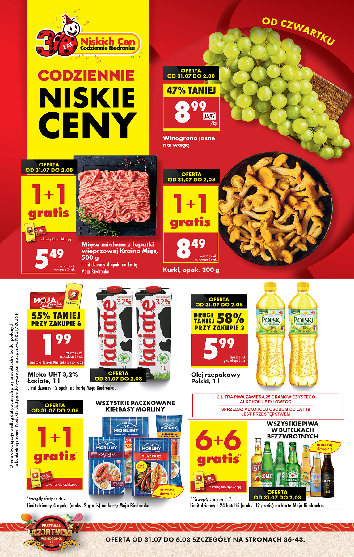 biedronka - Gazetka Biedronka ważna od 31.07. - 06.08.