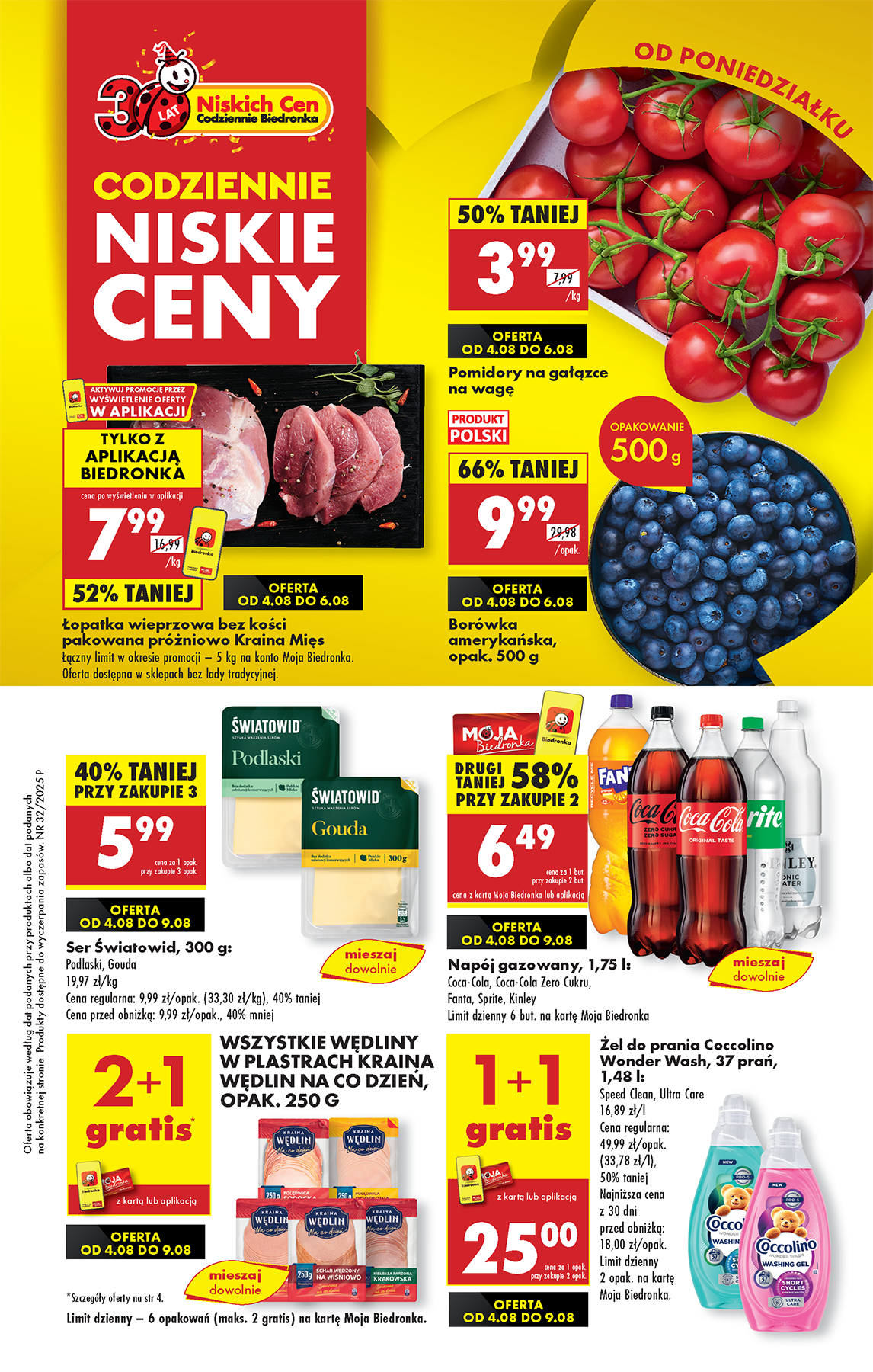 biedronka - Gazetka Biedronka - ważna od 04.08. do 09.08.